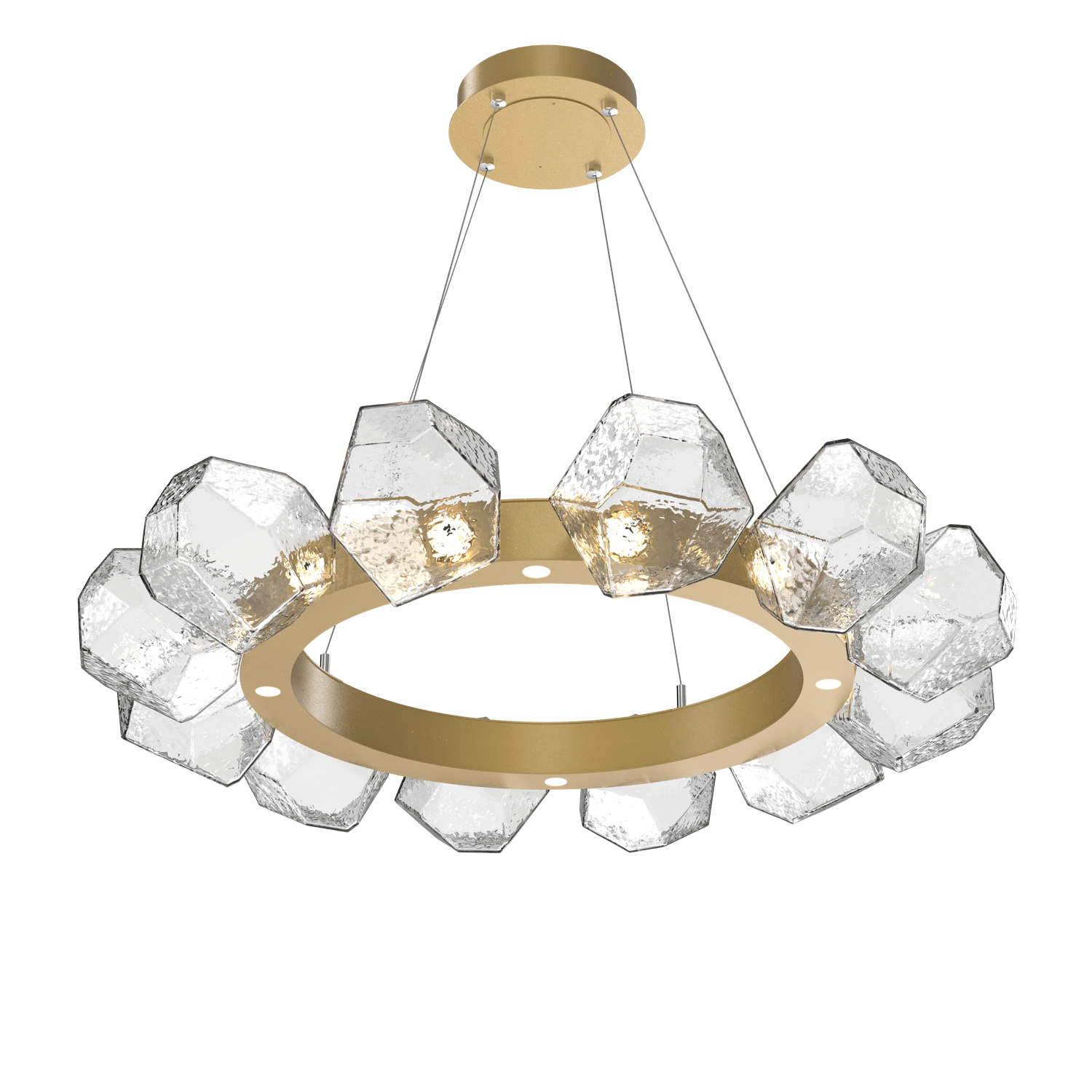 CHB0039-36-GB-C-Hammerton-Studio-Gem-36-inch-radial-ring-chandelier-with-gilded-brass-finish-and-clear-blown-glass-shades-and-LED-lamping