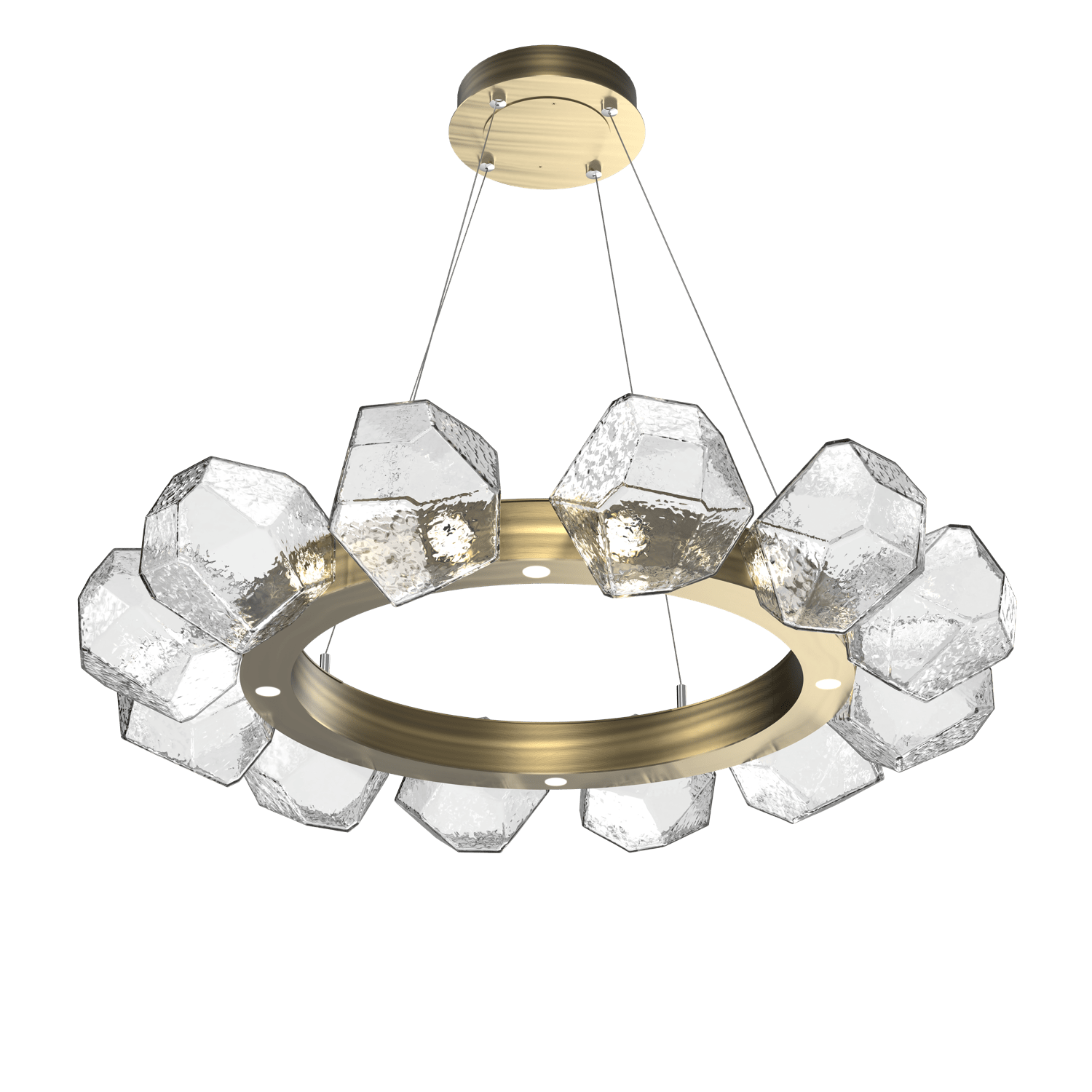 CHB0039-36-HB-C-Hammerton-Studio-Gem-36-inch-radial-ring-chandelier-with-heritage-brass-finish-and-clear-blown-glass-shades-and-LED-lamping