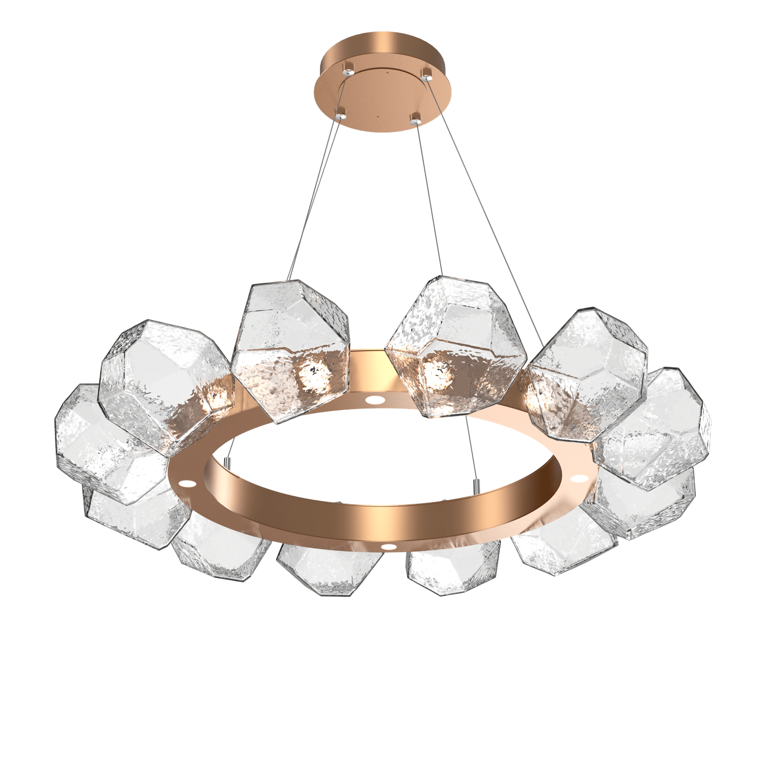 CHB0039-36-NB-C-Hammerton-Studio-Gem-36-inch-radial-ring-chandelier-with-novel-brass-finish-and-clear-blown-glass-shades-and-LED-lamping