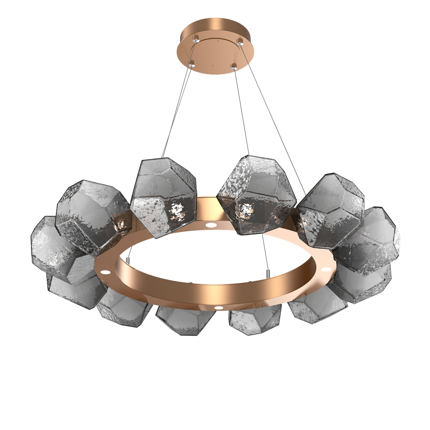 CHB0039-36-NB-S-Hammerton-Studio-Gem-36-inch-radial-ring-chandelier-with-novel-brass-finish-and-smoke-blown-glass-shades-and-LED-lamping