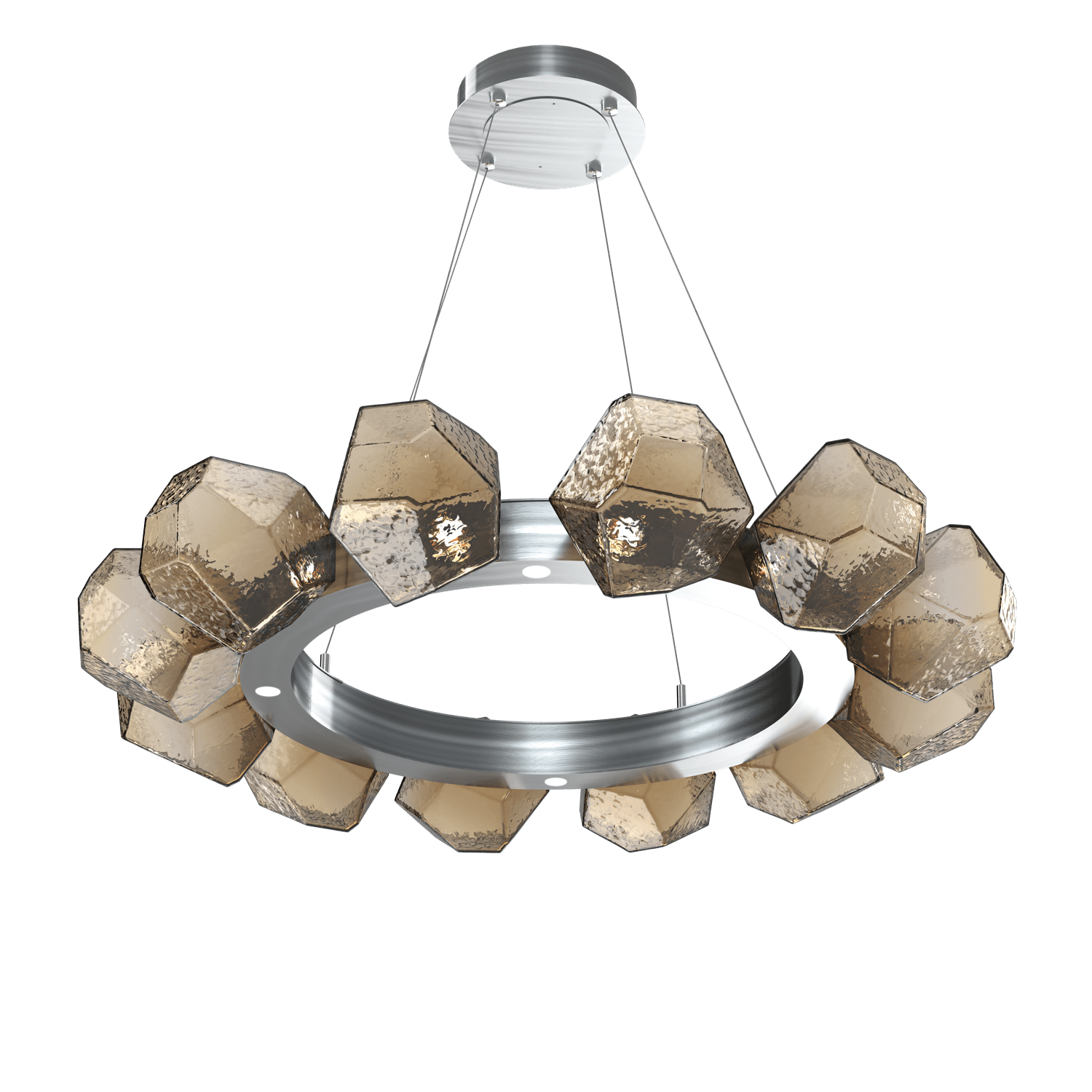 CHB0039-36-SN-B-Hammerton-Studio-Gem-36-inch-radial-ring-chandelier-with-satin-nickel-finish-and-bronze-blown-glass-shades-and-LED-lamping