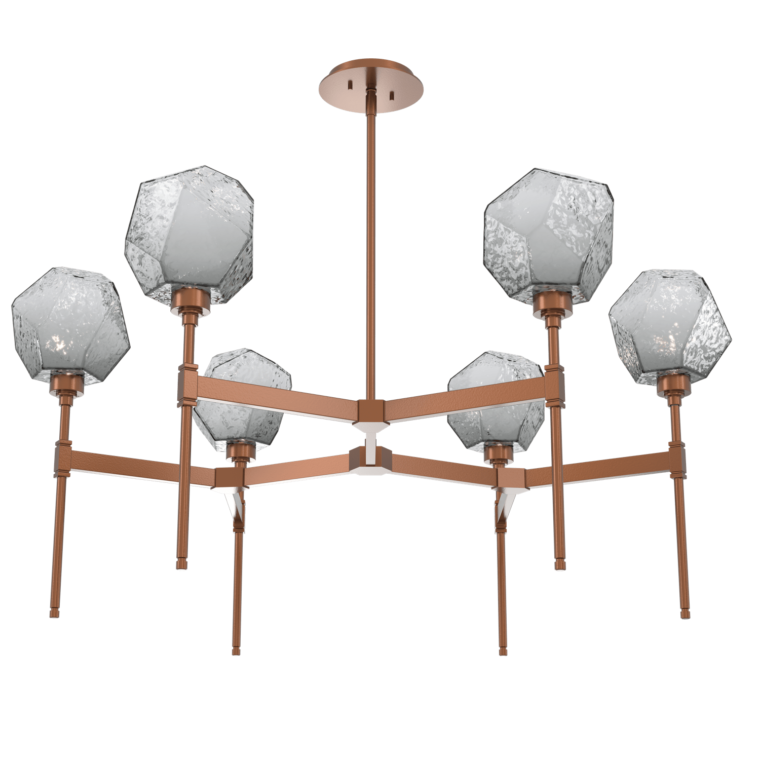CHB0039-39-BB-S-Hammerton-Studio-Gem-round-belvedere-chandelier-with-burnished-bronze-finish-and-smoke-blown-glass-shades-and-LED-lamping
