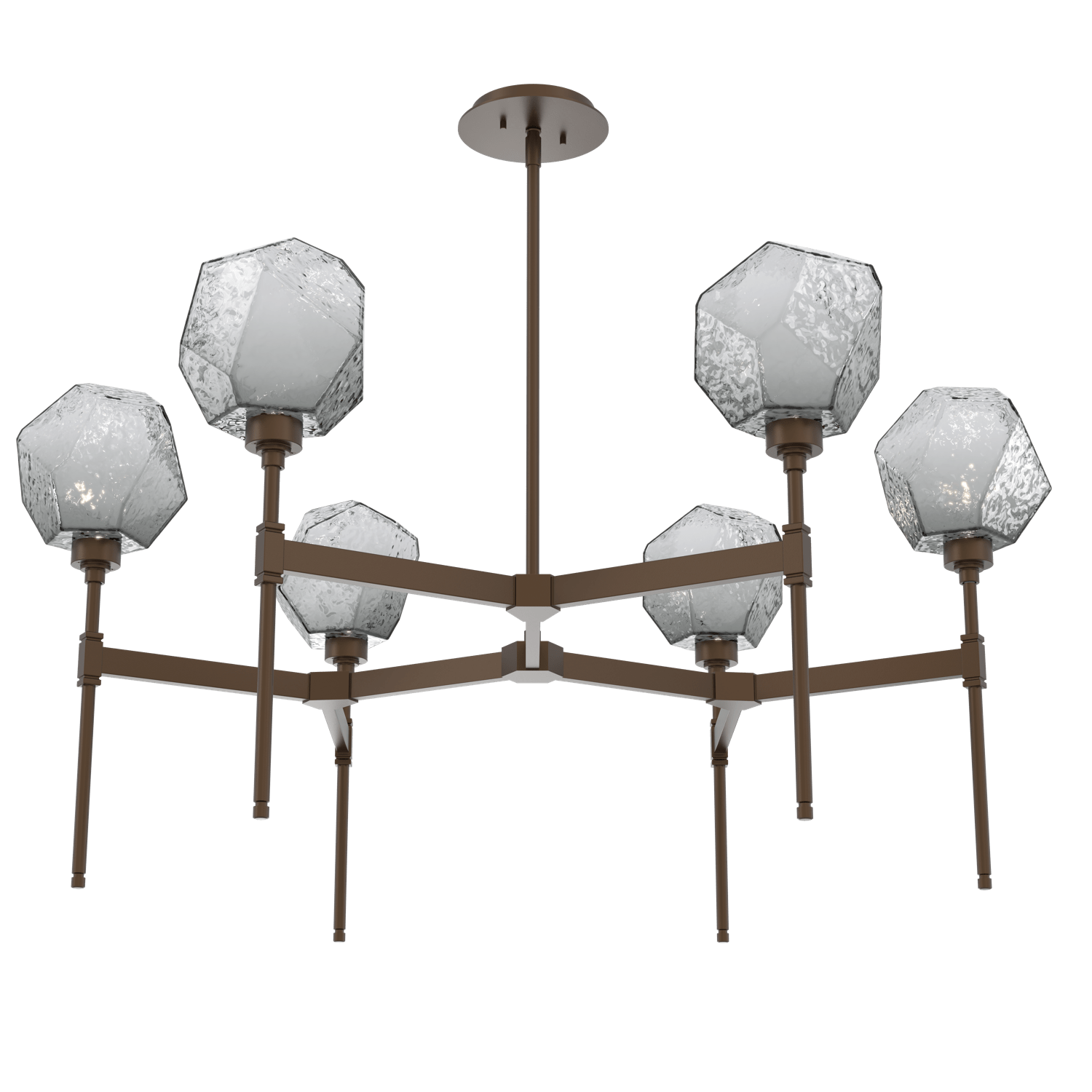 CHB0039-39-FB-S-Hammerton-Studio-Gem-round-belvedere-chandelier-with-flat-bronze-finish-and-smoke-blown-glass-shades-and-LED-lamping