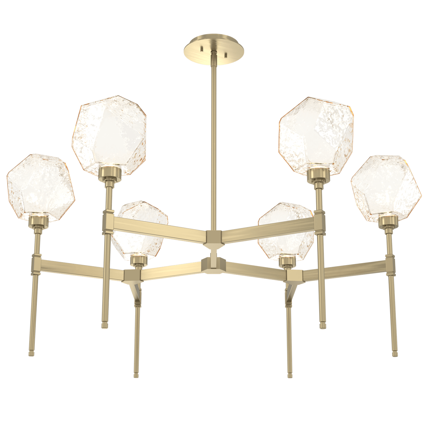 CHB0039-39-HB-A-Hammerton-Studio-Gem-round-belvedere-chandelier-with-heritage-brass-finish-and-amber-blown-glass-shades-and-LED-lamping