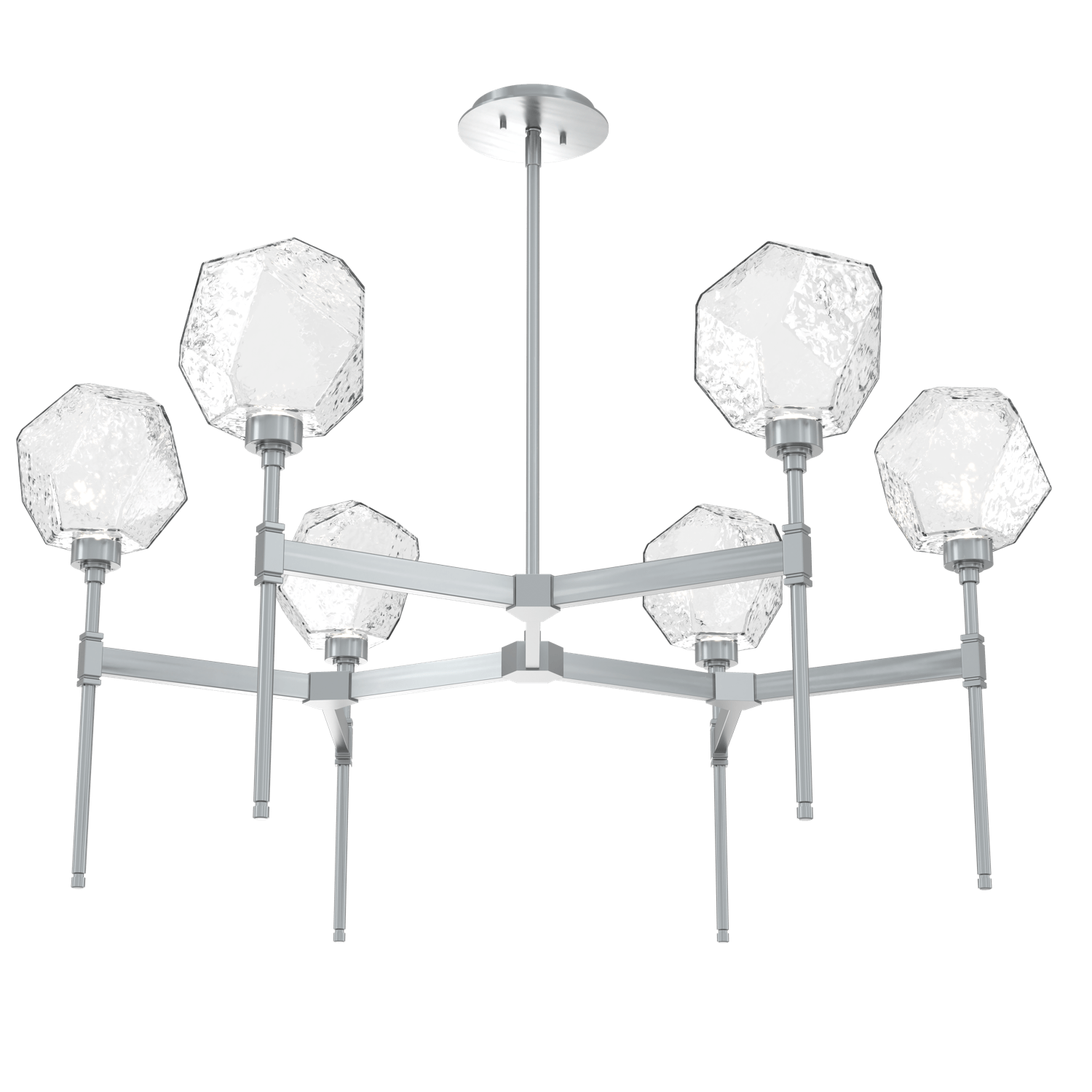 CHB0039-39-SN-C-Hammerton-Studio-Gem-round-belvedere-chandelier-with-satin-nickel-finish-and-clear-blown-glass-shades-and-LED-lamping