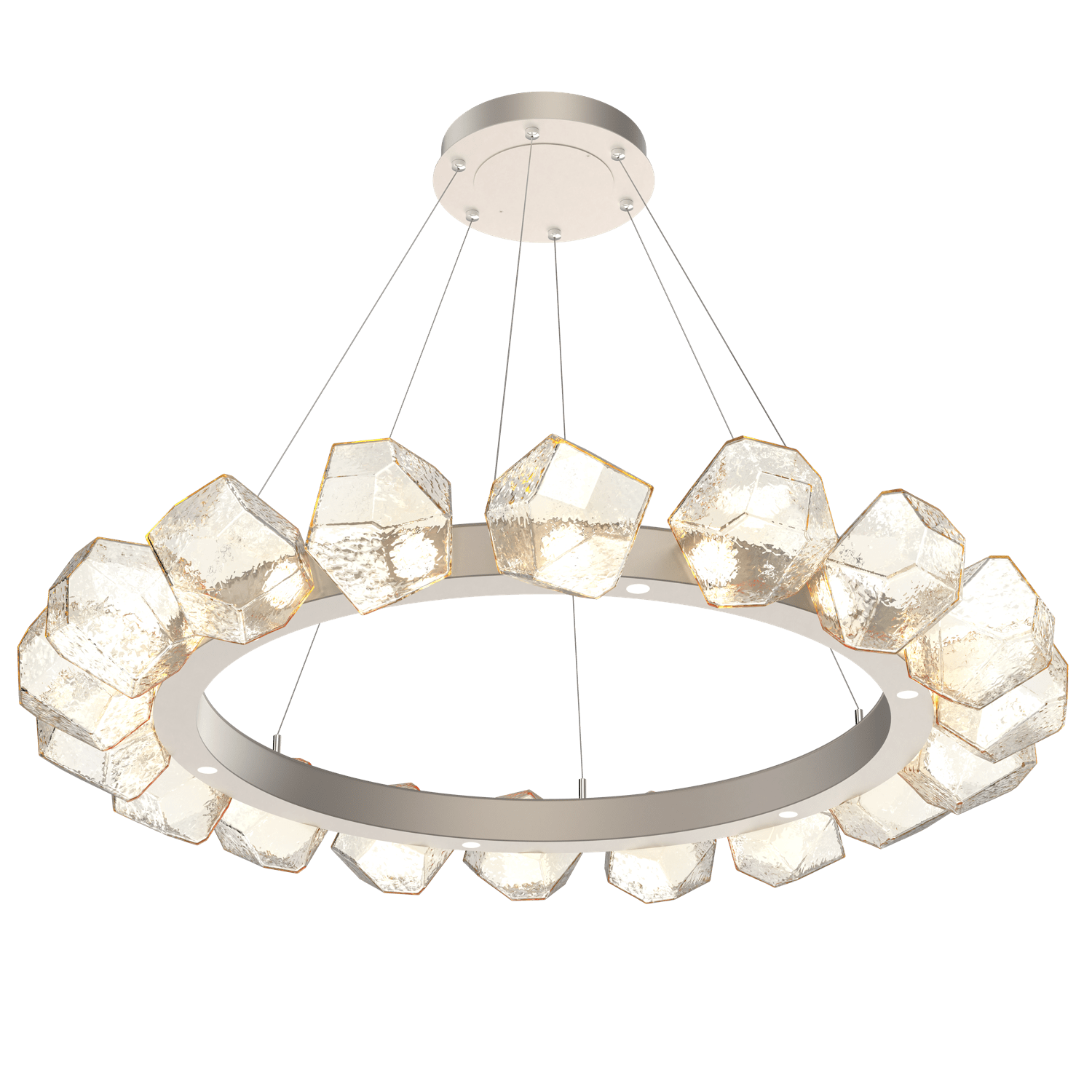 CHB0039-48-BS-A-Hammerton-Studio-Gem-48-inch-radial-ring-chandelier-with-metallic-beige-silver-finish-and-amber-blown-glass-shades-and-LED-lamping