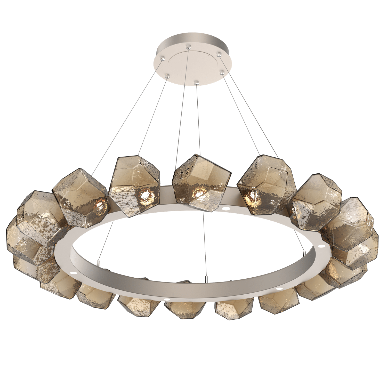 CHB0039-48-BS-B-Hammerton-Studio-Gem-48-inch-radial-ring-chandelier-with-metallic-beige-silver-finish-and-bronze-blown-glass-shades-and-LED-lamping