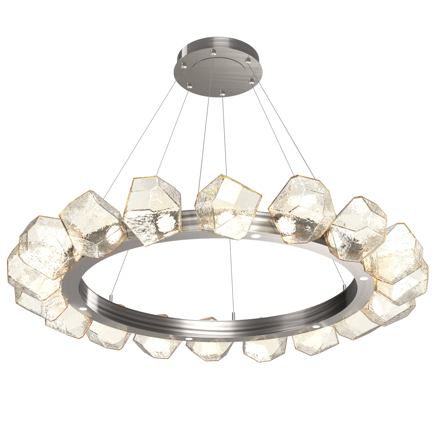 CHB0039-48-GM-A-Hammerton-Studio-Gem-48-inch-radial-ring-chandelier-with-gunmetal-finish-and-amber-blown-glass-shades-and-LED-lamping
