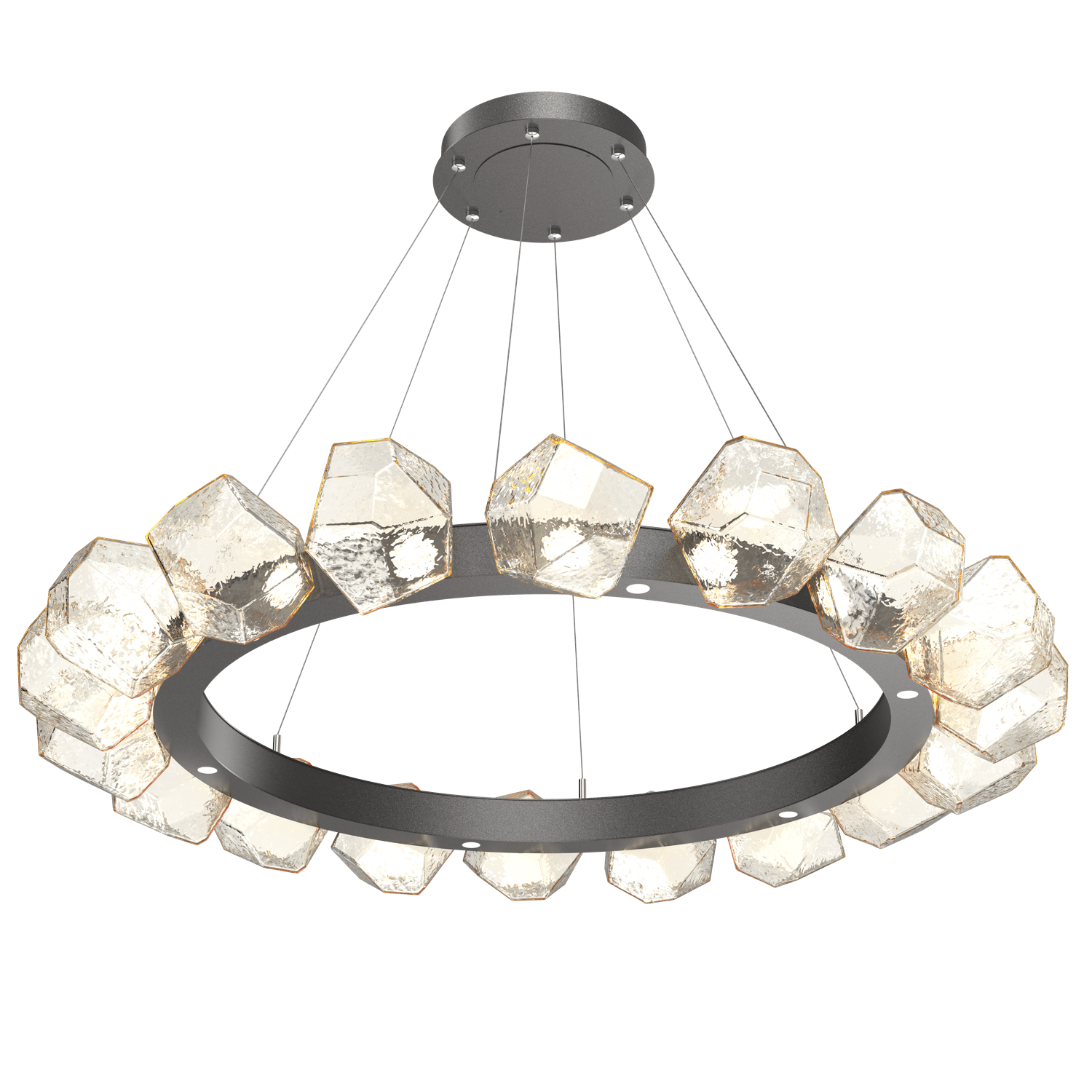 CHB0039-48-GP-A-Hammerton-Studio-Gem-48-inch-radial-ring-chandelier-with-graphite-finish-and-amber-blown-glass-shades-and-LED-lamping