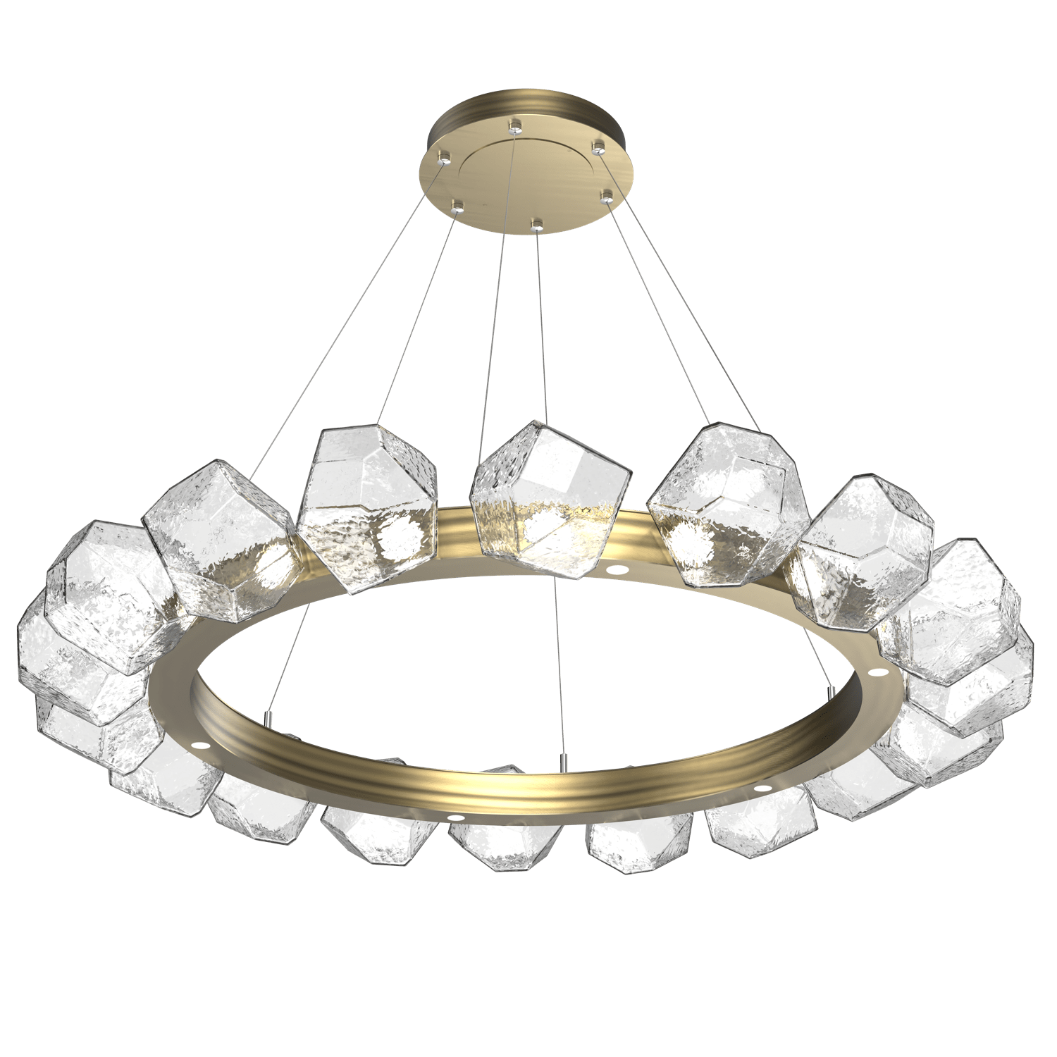 CHB0039-48-HB-C-Hammerton-Studio-Gem-48-inch-radial-ring-chandelier-with-heritage-brass-finish-and-clear-blown-glass-shades-and-LED-lamping