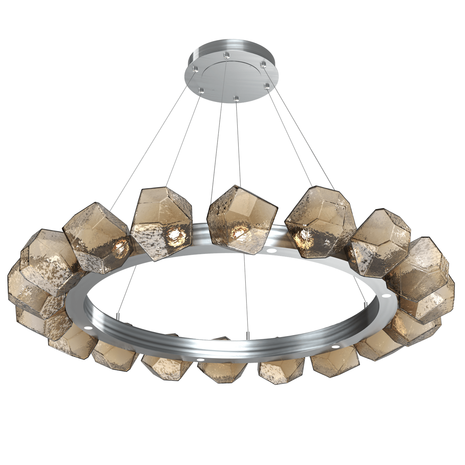 CHB0039-48-SN-B-Hammerton-Studio-Gem-48-inch-radial-ring-chandelier-with-satin-nickel-finish-and-bronze-blown-glass-shades-and-LED-lamping