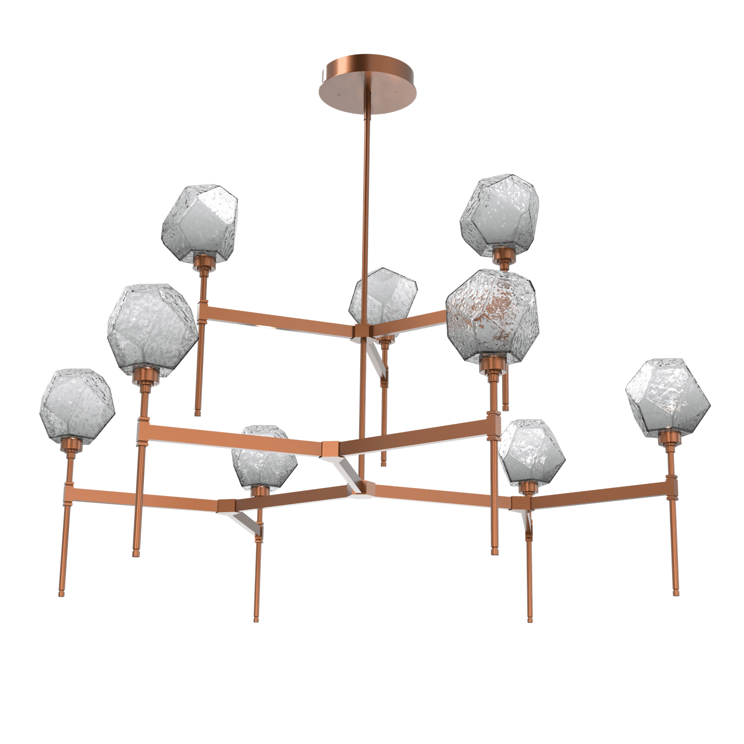CHB0039-55-BB-S-Hammerton-Studio-Gem-round-two-tier-belvedere-chandelier-with-burnished-bronze-finish-and-smoke-blown-glass-shades-and-LED-lamping
