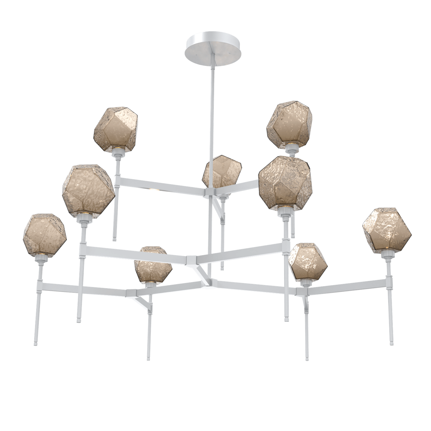 CHB0039-55-CS-B-Hammerton-Studio-Gem-round-two-tier-belvedere-chandelier-with-classic-silver-finish-and-bronze-blown-glass-shades-and-LED-lamping