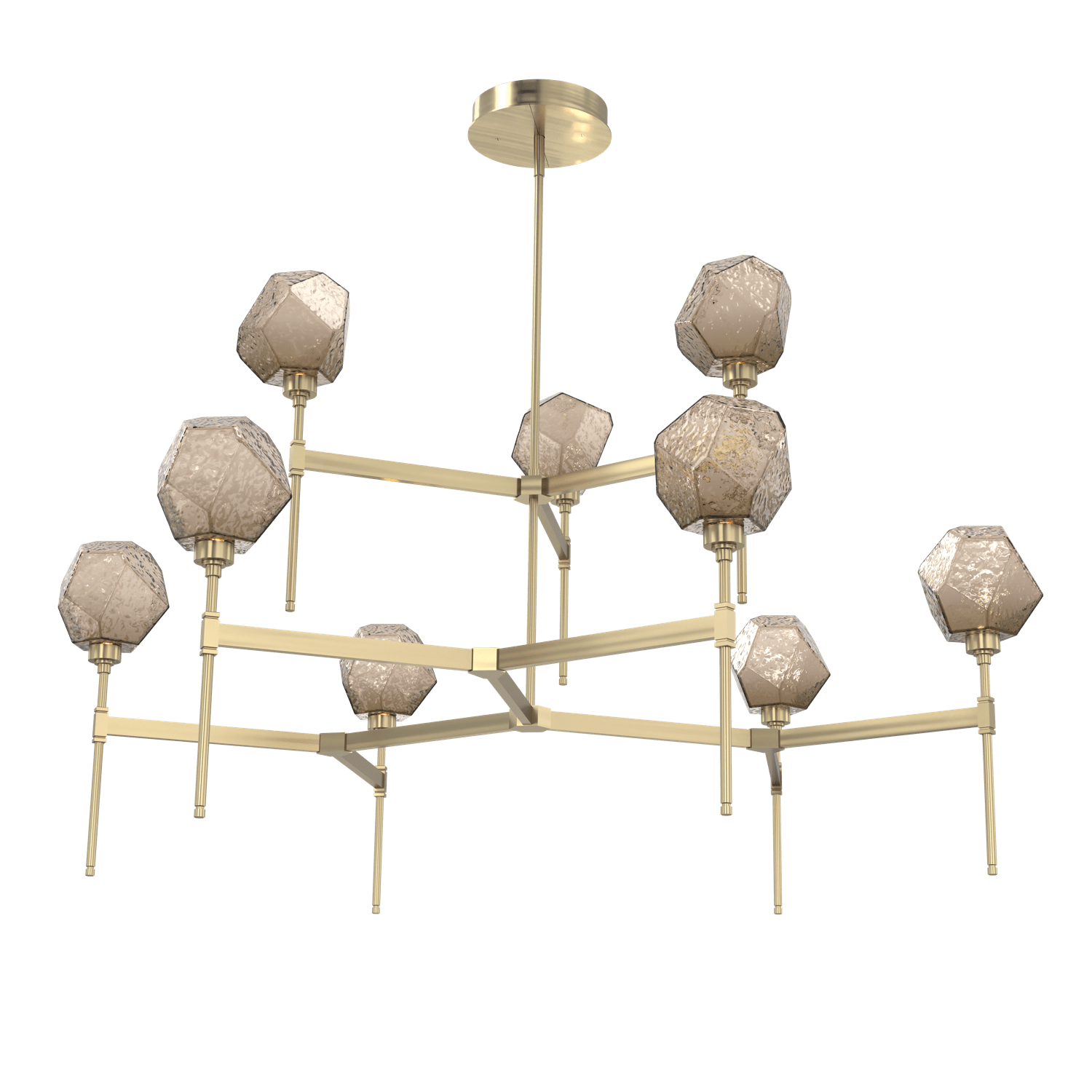 CHB0039-55-HB-B-Hammerton-Studio-Gem-round-two-tier-belvedere-chandelier-with-heritage-brass-finish-and-bronze-blown-glass-shades-and-LED-lamping