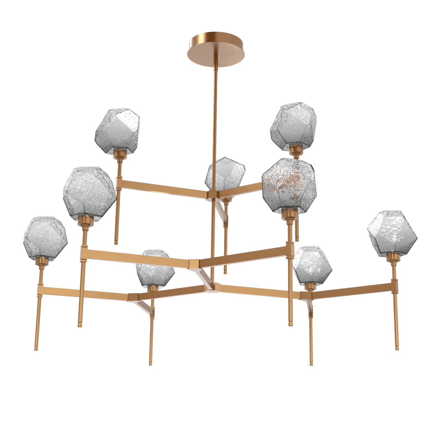 CHB0039-55-NB-S-Hammerton-Studio-Gem-round-two-tier-belvedere-chandelier-with-novel-brass-finish-and-smoke-blown-glass-shades-and-LED-lamping