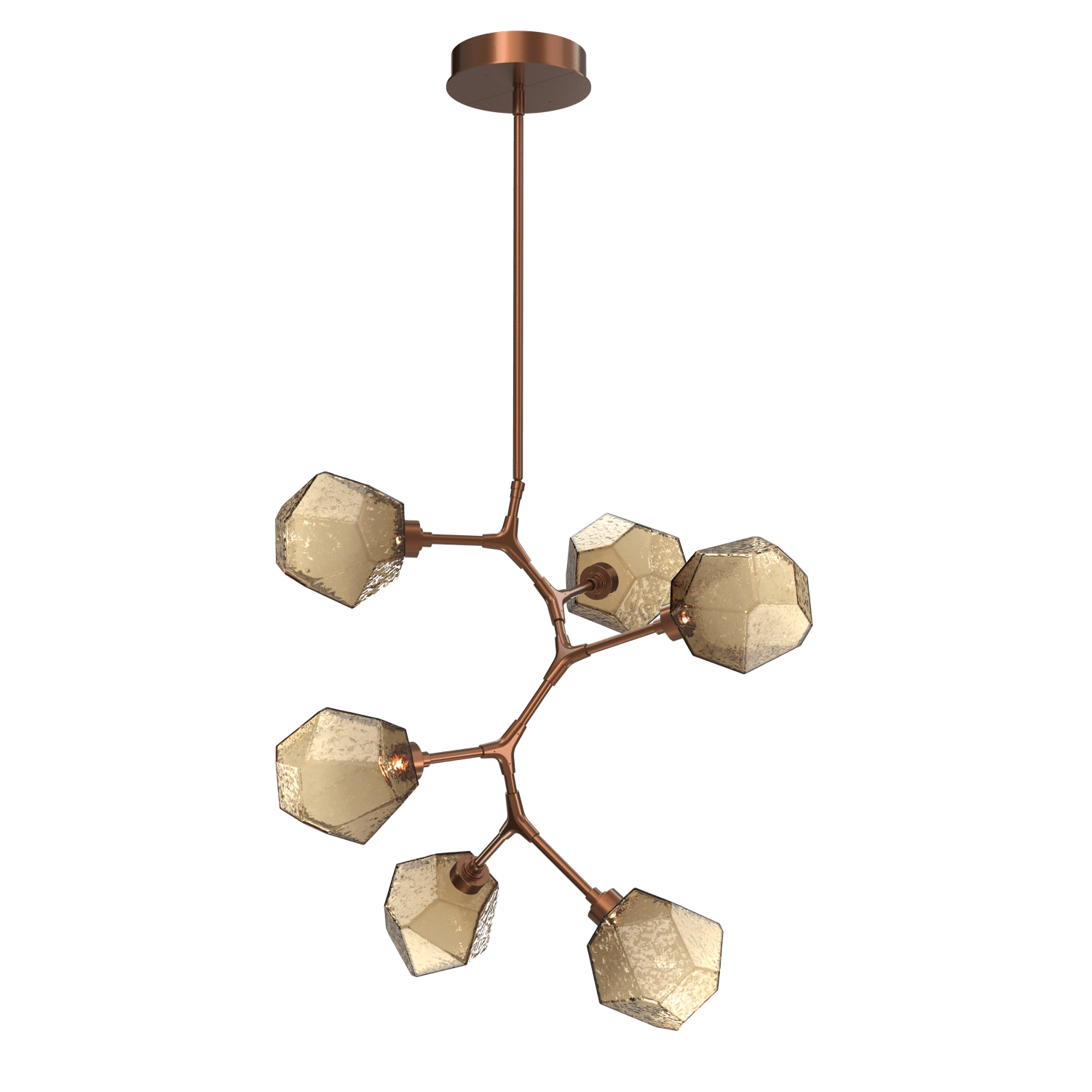 CHB0039-VA-BB-B-Hammerton-Studio-Gem-6-light-modern-vine-chandelier-with-burnished-bronze-finish-and-bronze-blown-glass-shades-and-LED-lamping