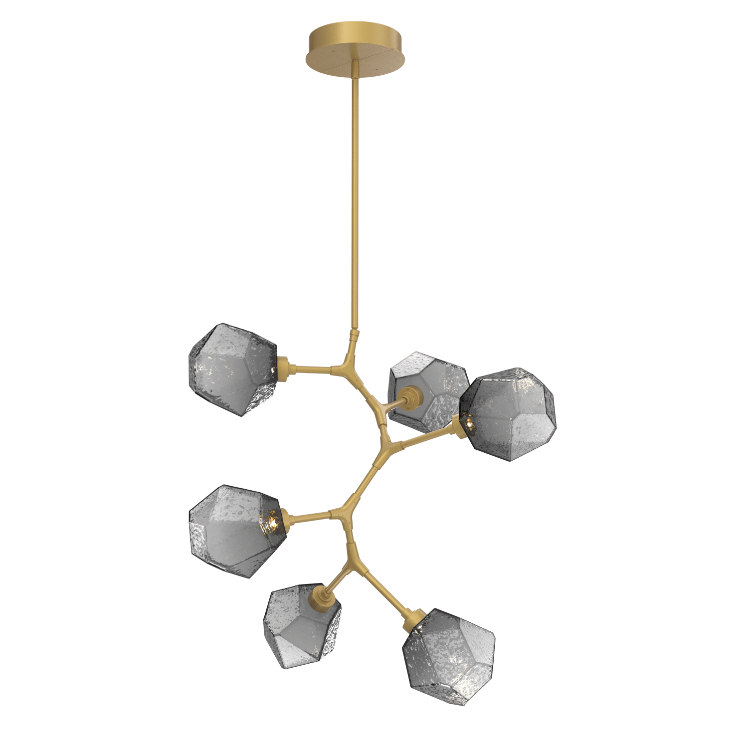 CHB0039-VA-GB-S-Hammerton-Studio-Gem-6-light-modern-vine-chandelier-with-gilded-brass-finish-and-smoke-blown-glass-shades-and-LED-lamping