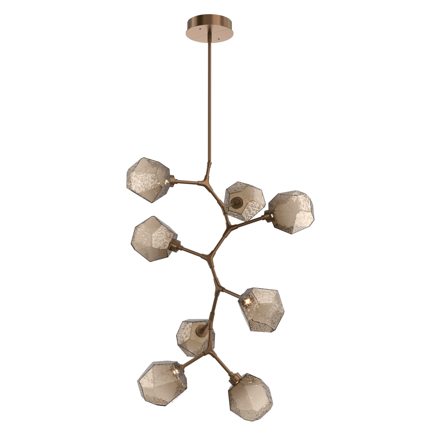 CHB0039-VB-RB-B-Hammerton-Studio-Gem-8-light-modern-vine-chandelier-with-oil-rubbed-bronze-finish-and-bronze-blown-glass-shades-and-LED-lamping
