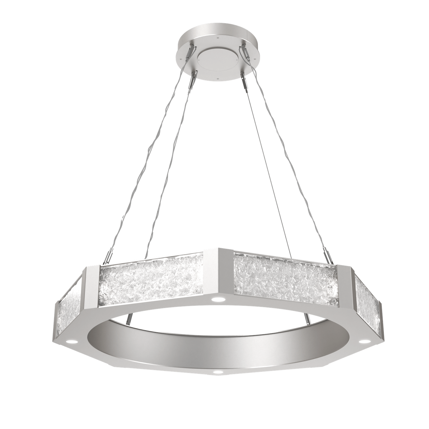 CHB0061-36-BS-GC-Hammerton-Studio-Glacier-36-inch-ring-chandelier-with-metallic-beige-silver-finish-and-clear-blown-glass-with-geo-clear-cast-glass-diffusers-and-LED-lamping