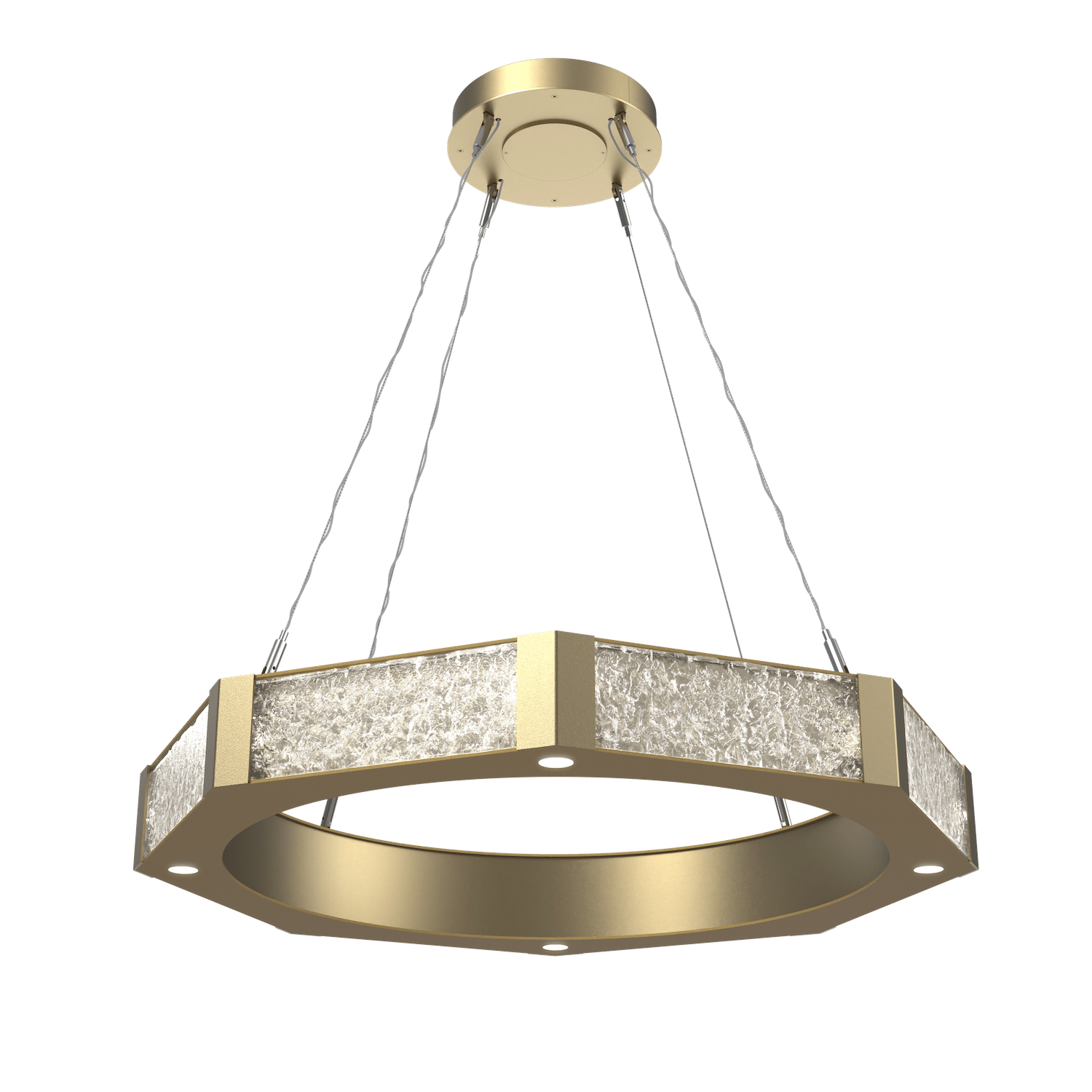 CHB0061-36-GB-GC-Hammerton-Studio-Glacier-36-inch-ring-chandelier-with-gilded-brass-finish-and-clear-blown-glass-with-geo-clear-cast-glass-diffusers-and-LED-lamping