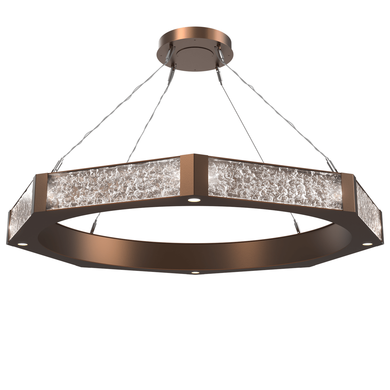 CHB0061-48-BB-GC-Hammerton-Studio-Glacier-48-inch-ring-chandelier-with-burnished-bronze-finish-and-clear-blown-glass-with-geo-clear-cast-glass-diffusers-and-LED-lamping