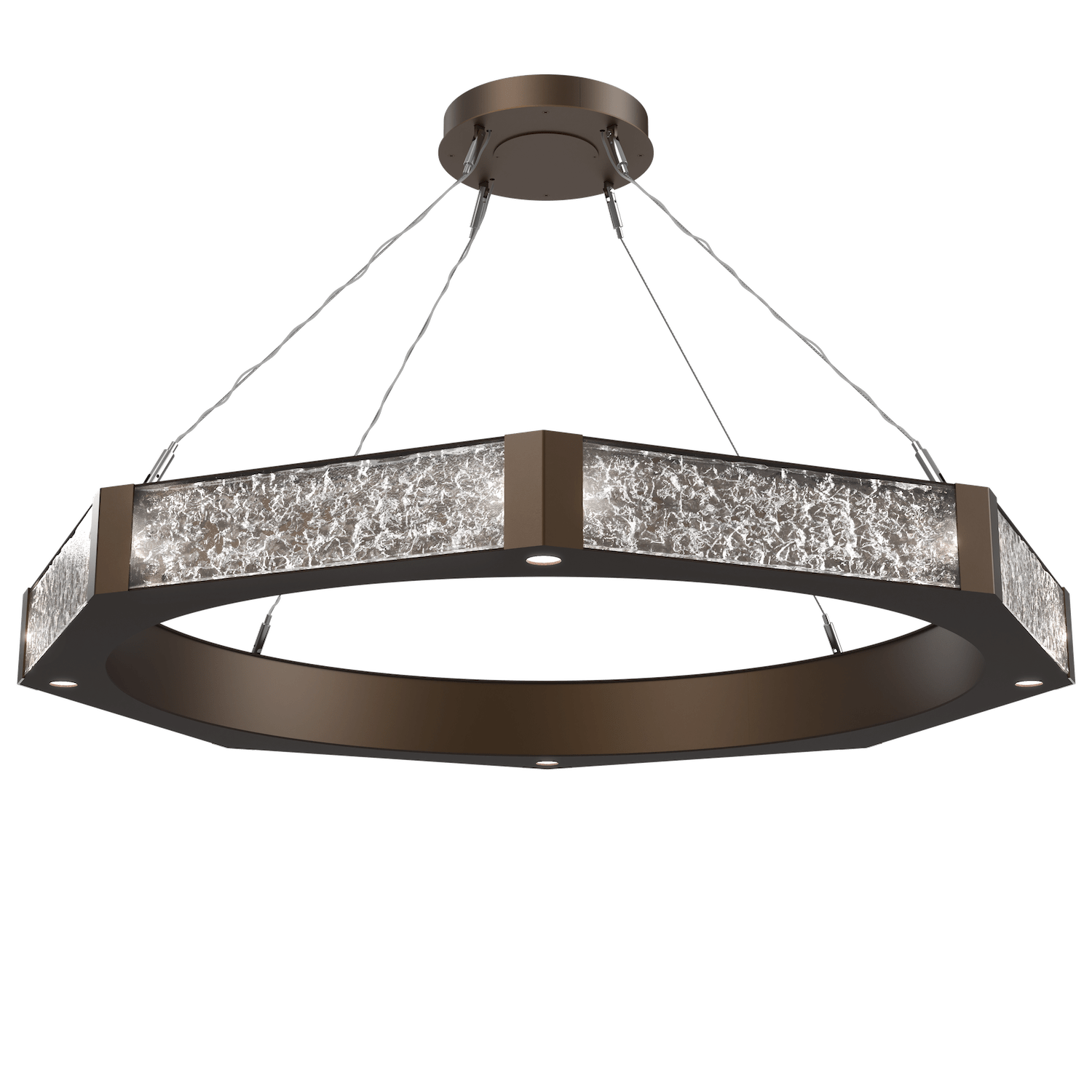 CHB0061-48-FB-GC-Hammerton-Studio-Glacier-48-inch-ring-chandelier-with-flat-bronze-finish-and-clear-blown-glass-with-geo-clear-cast-glass-diffusers-and-LED-lamping
