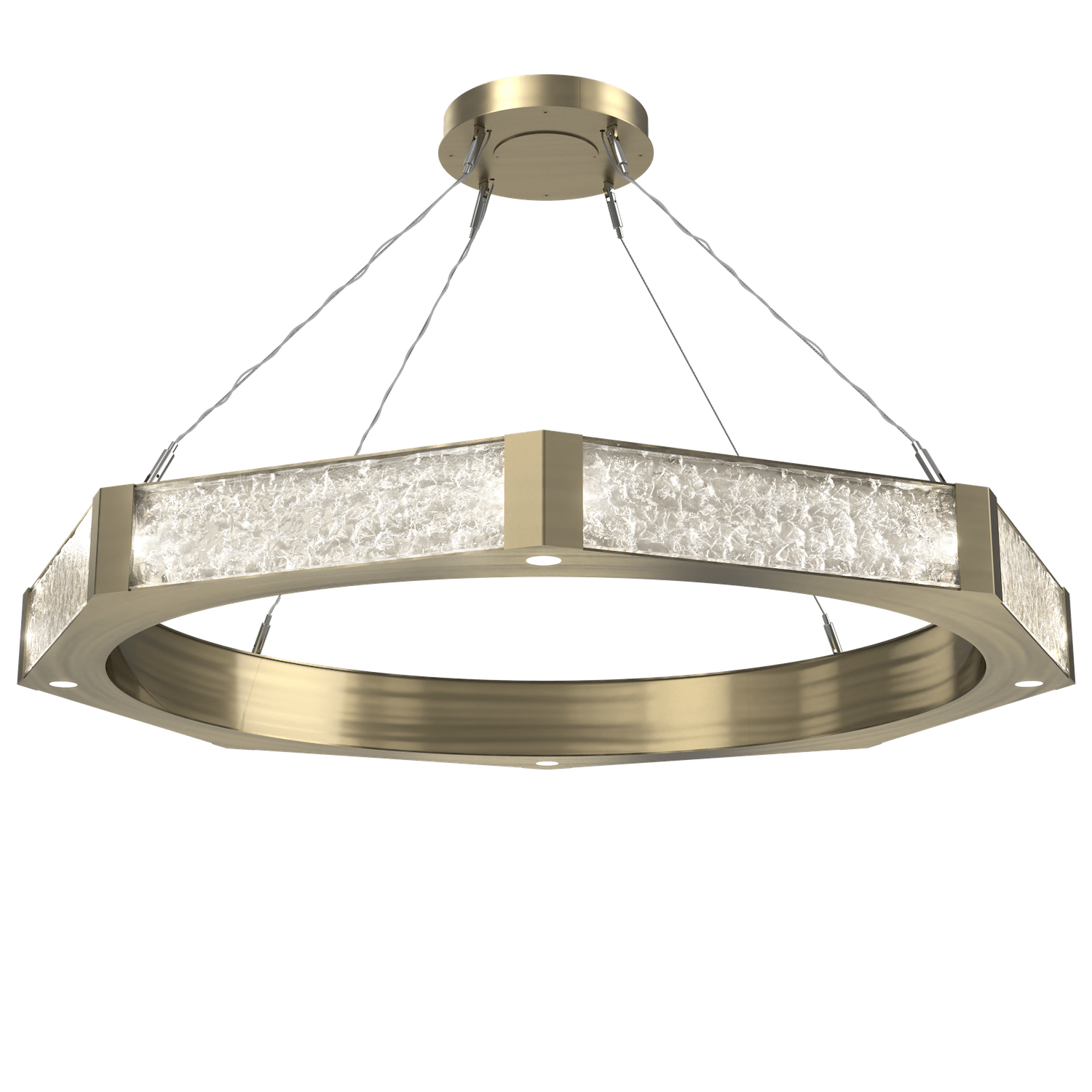 CHB0061-48-HB-GC-Hammerton-Studio-Glacier-48-inch-ring-chandelier-with-heritage-brass-finish-and-clear-blown-glass-with-geo-clear-cast-glass-diffusers-and-LED-lamping