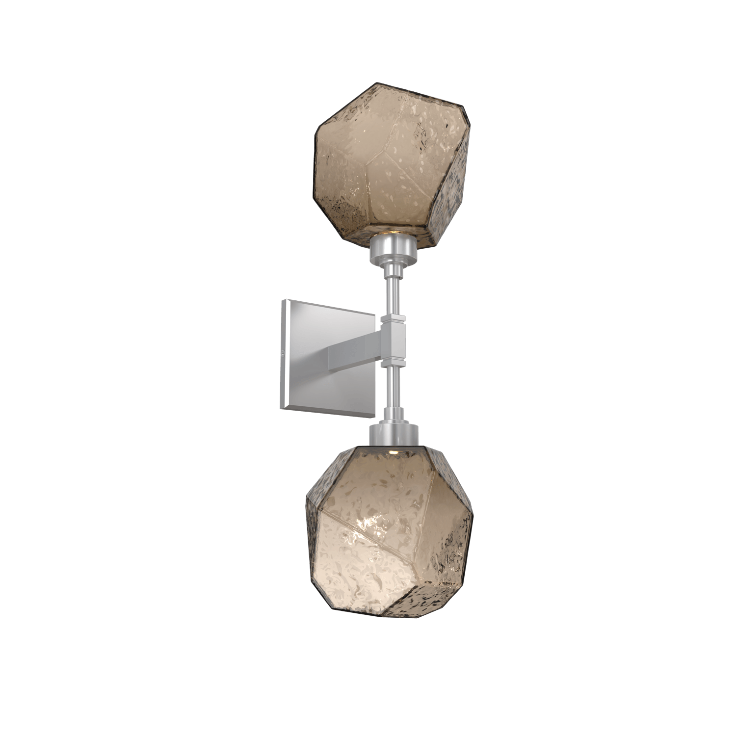 IDB0039-02-CS-B-Hammerton-Studio-Gem-double-wall-sconce-with-classic-silver-finish-and-bronze-blown-glass-shades-and-LED-lamping