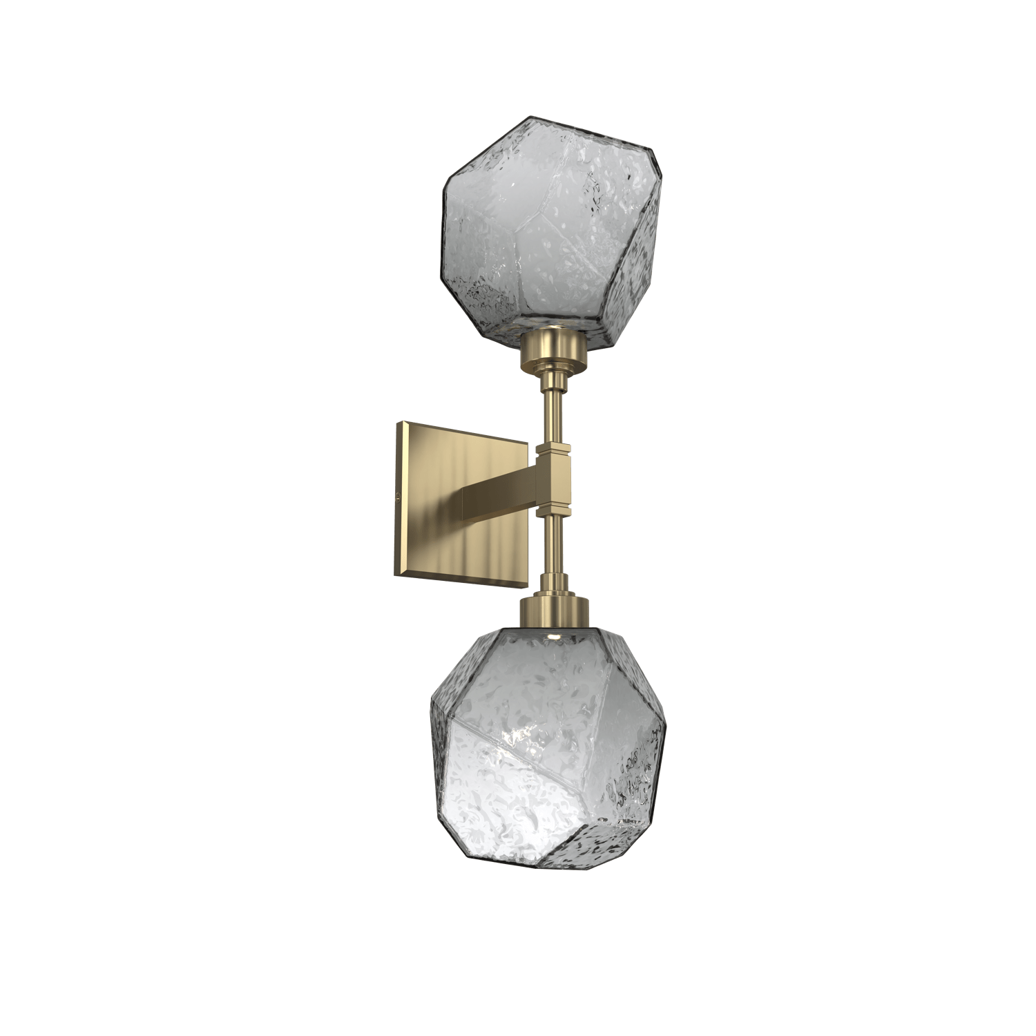 IDB0039-02-HB-S-Hammerton-Studio-Gem-double-wall-sconce-with-heritage-brass-finish-and-smoke-blown-glass-shades-and-LED-lamping
