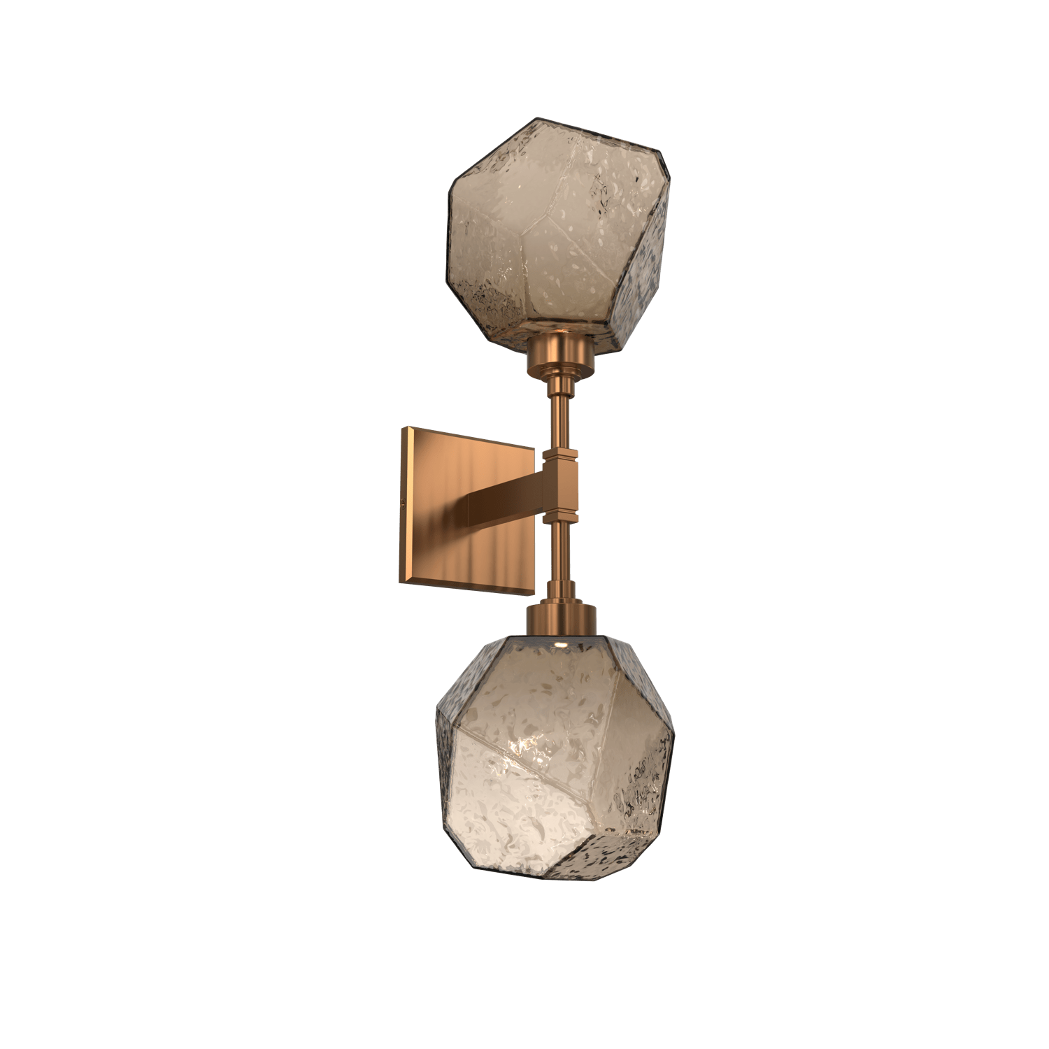 IDB0039-02-RB-B-Hammerton-Studio-Gem-double-wall-sconce-with-oil-rubbed-bronze-finish-and-bronze-blown-glass-shades-and-LED-lamping