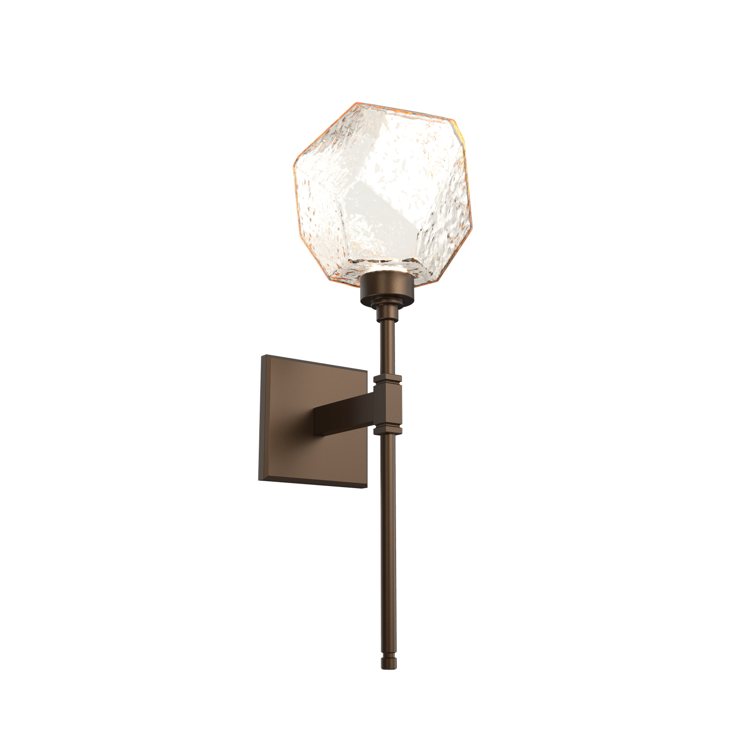 IDB0039-08-FB-A-Hammerton-Studio-Gem-belvedere-wall-sconce-with-flat-bronze-finish-and-amber-blown-glass-shades-and-LED-lamping