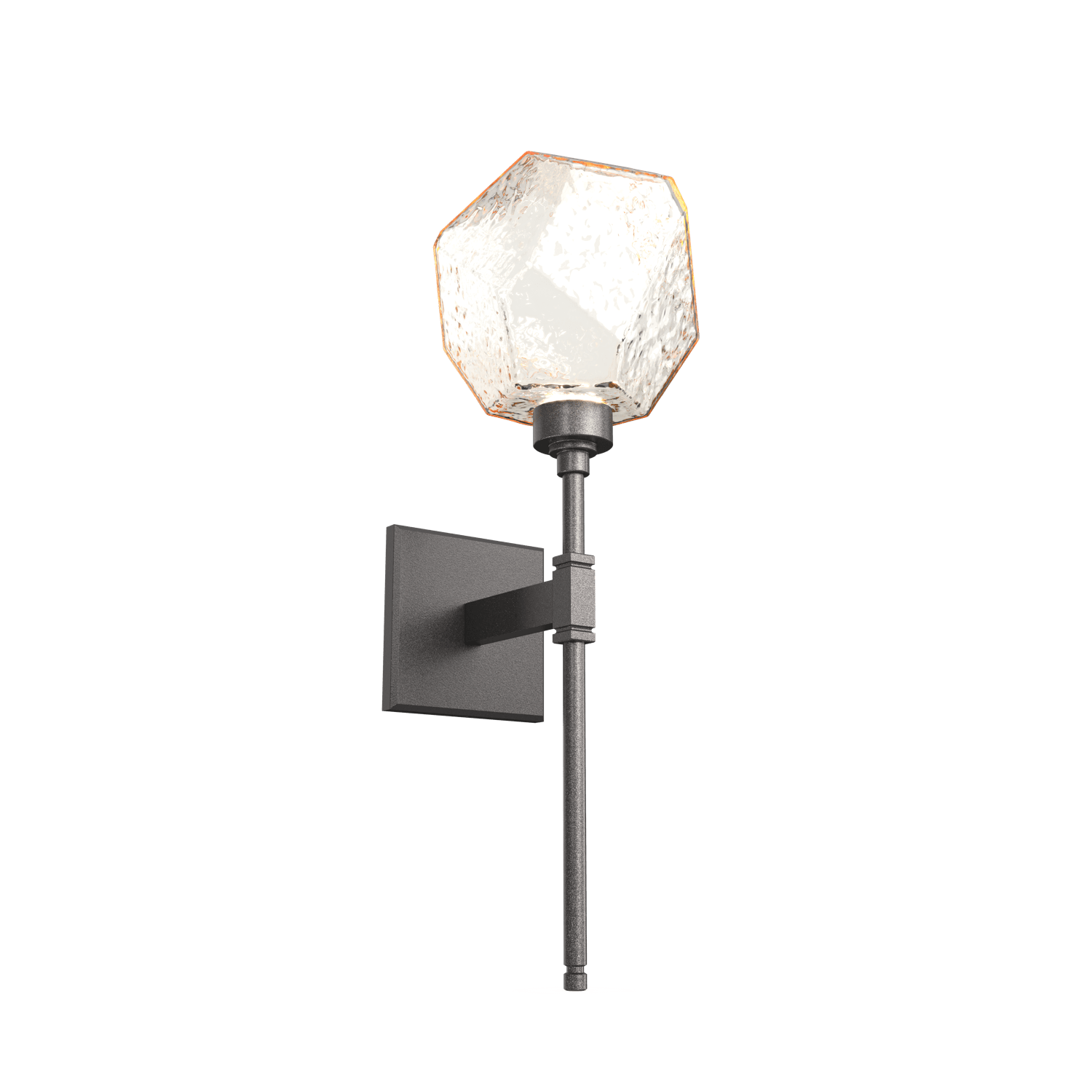 IDB0039-08-GP-A-Hammerton-Studio-Gem-belvedere-wall-sconce-with-graphite-finish-and-amber-blown-glass-shades-and-LED-lamping