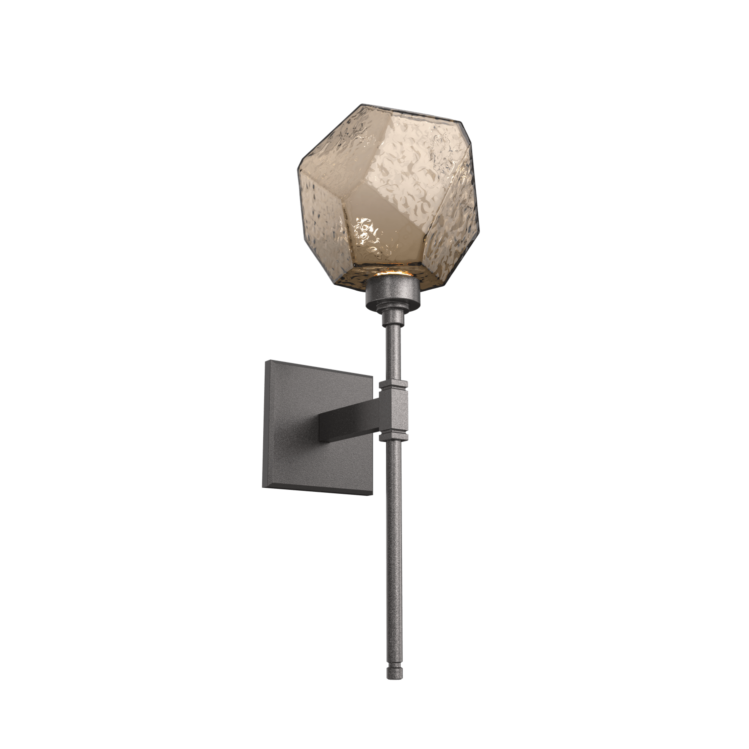 IDB0039-08-GP-B-Hammerton-Studio-Gem-belvedere-wall-sconce-with-graphite-finish-and-bronze-blown-glass-shades-and-LED-lamping