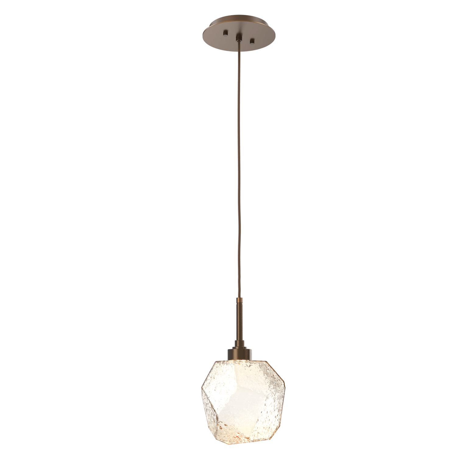 LAB0039-01-FB-A-Hammerton-Studio-Gem-pendant-light-with-flat-bronze-finish-and-amber-blown-glass-shades-and-LED-lamping