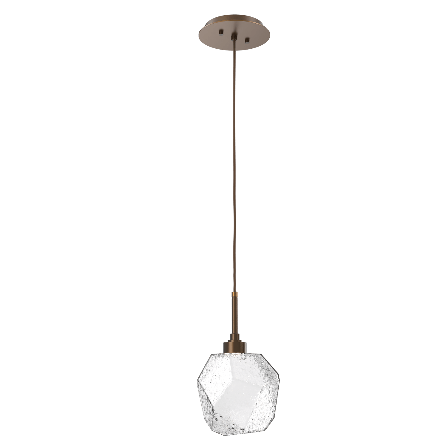 LAB0039-01-FB-C-Hammerton-Studio-Gem-pendant-light-with-flat-bronze-finish-and-clear-blown-glass-shades-and-LED-lamping