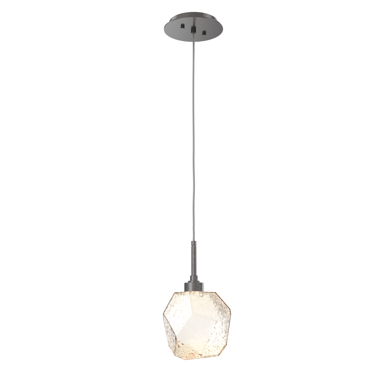 LAB0039-01-GP-A-Hammerton-Studio-Gem-pendant-light-with-graphite-finish-and-amber-blown-glass-shades-and-LED-lamping