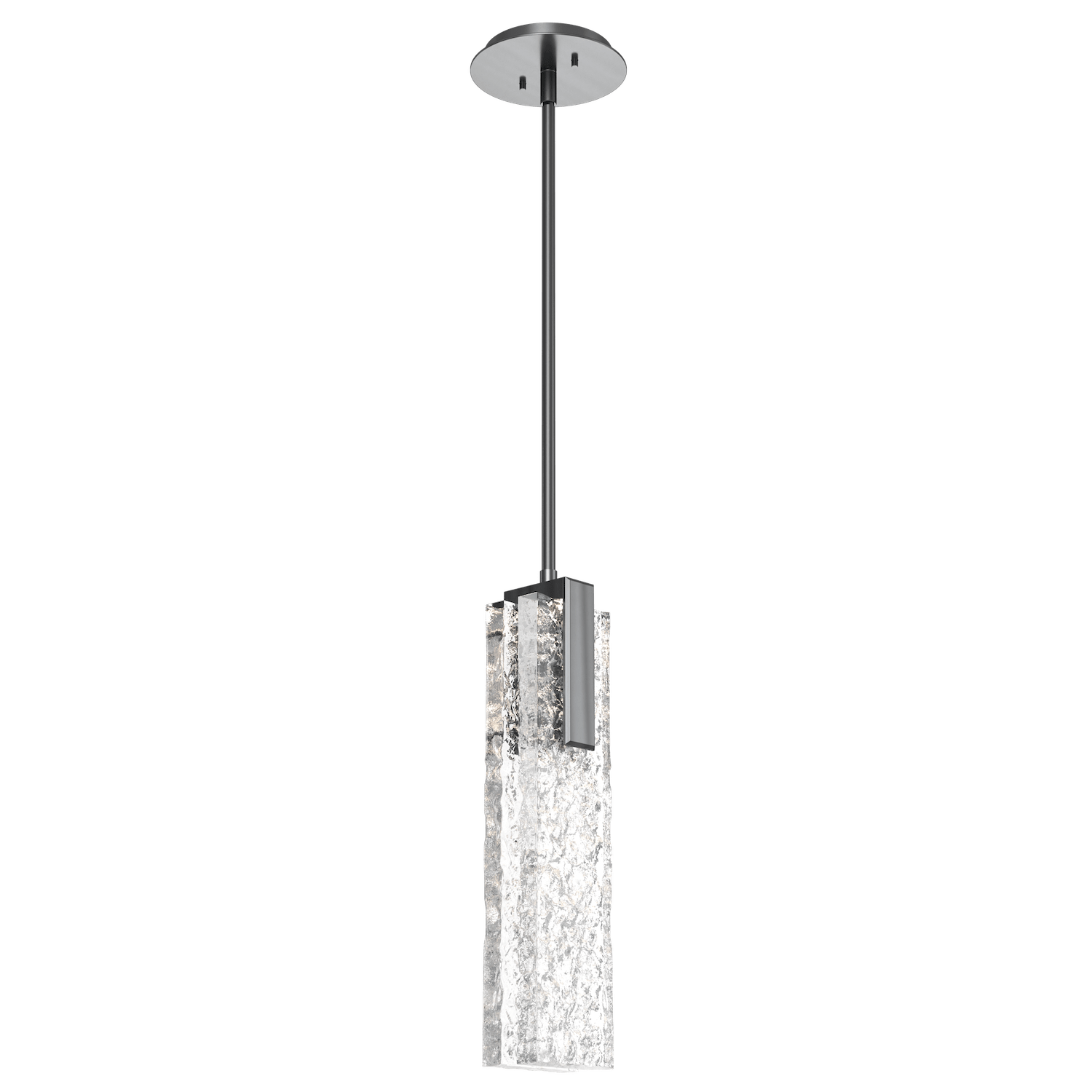 LAB0061-17-GM-GC-Hammerton-Studio-Glacier-pendant-light-with-gunmetal-finish-and-clear-blown-glass-with-geo-clear-cast-glass-diffusers-and-LED-lamping