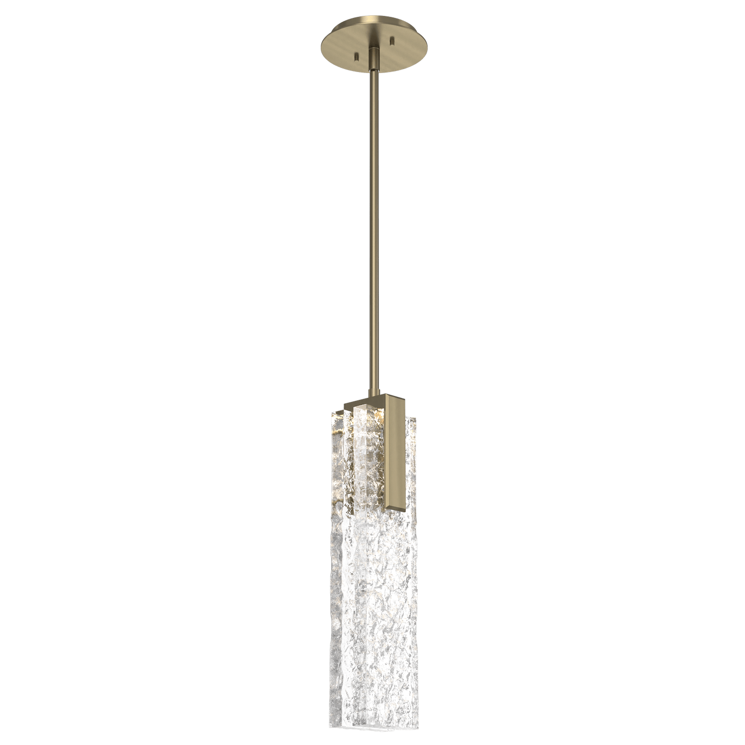 LAB0061-17-HB-GC-Hammerton-Studio-Glacier-pendant-light-with-heritage-brass-finish-and-clear-blown-glass-with-geo-clear-cast-glass-diffusers-and-LED-lamping
