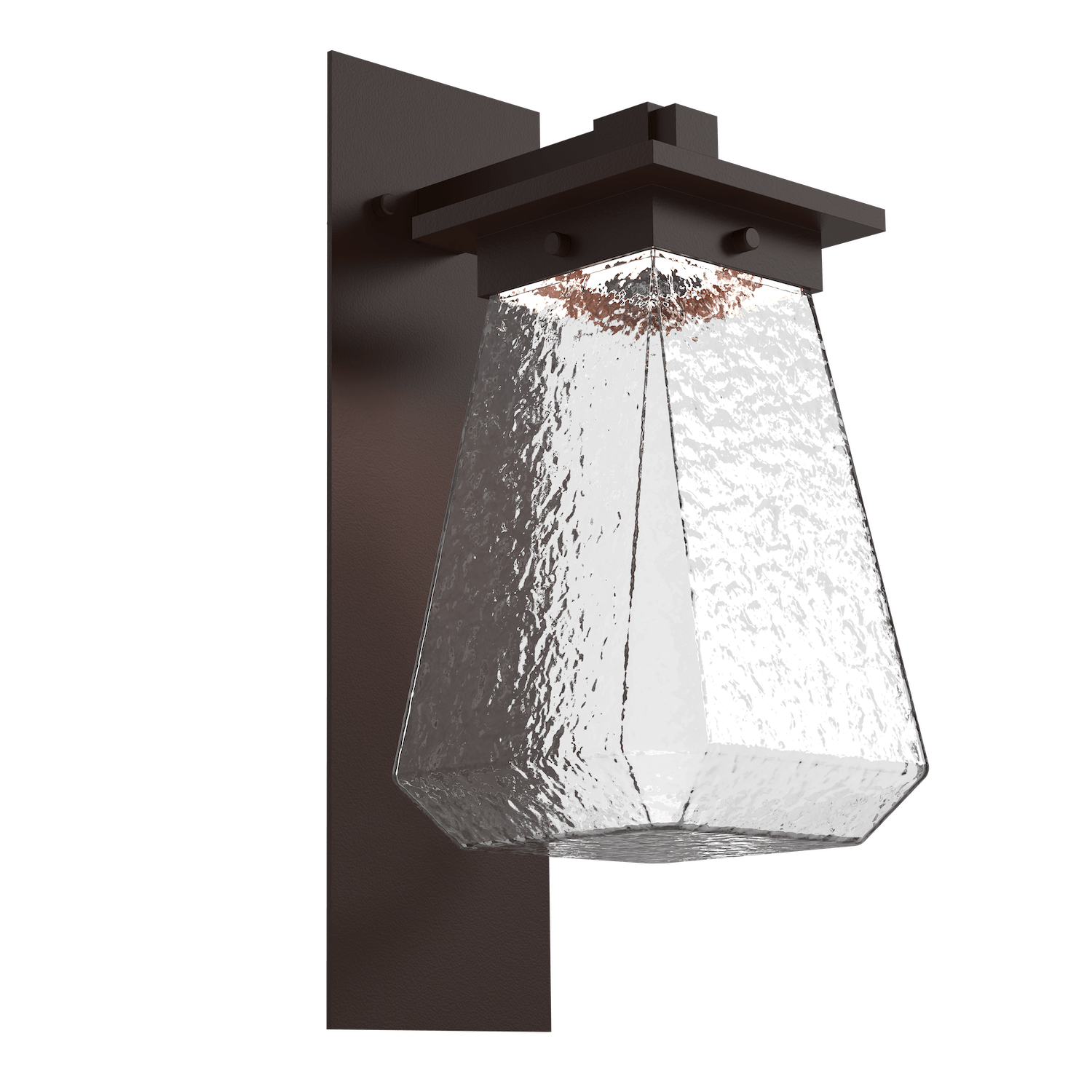 ODB0043-0A-SB-C-Hammerton-Studio-Beacon-14-inch-outdoor-arm-sconce-with-statuary-bronze-finish-and-clear-blown-glass-shades-and-LED-lamping