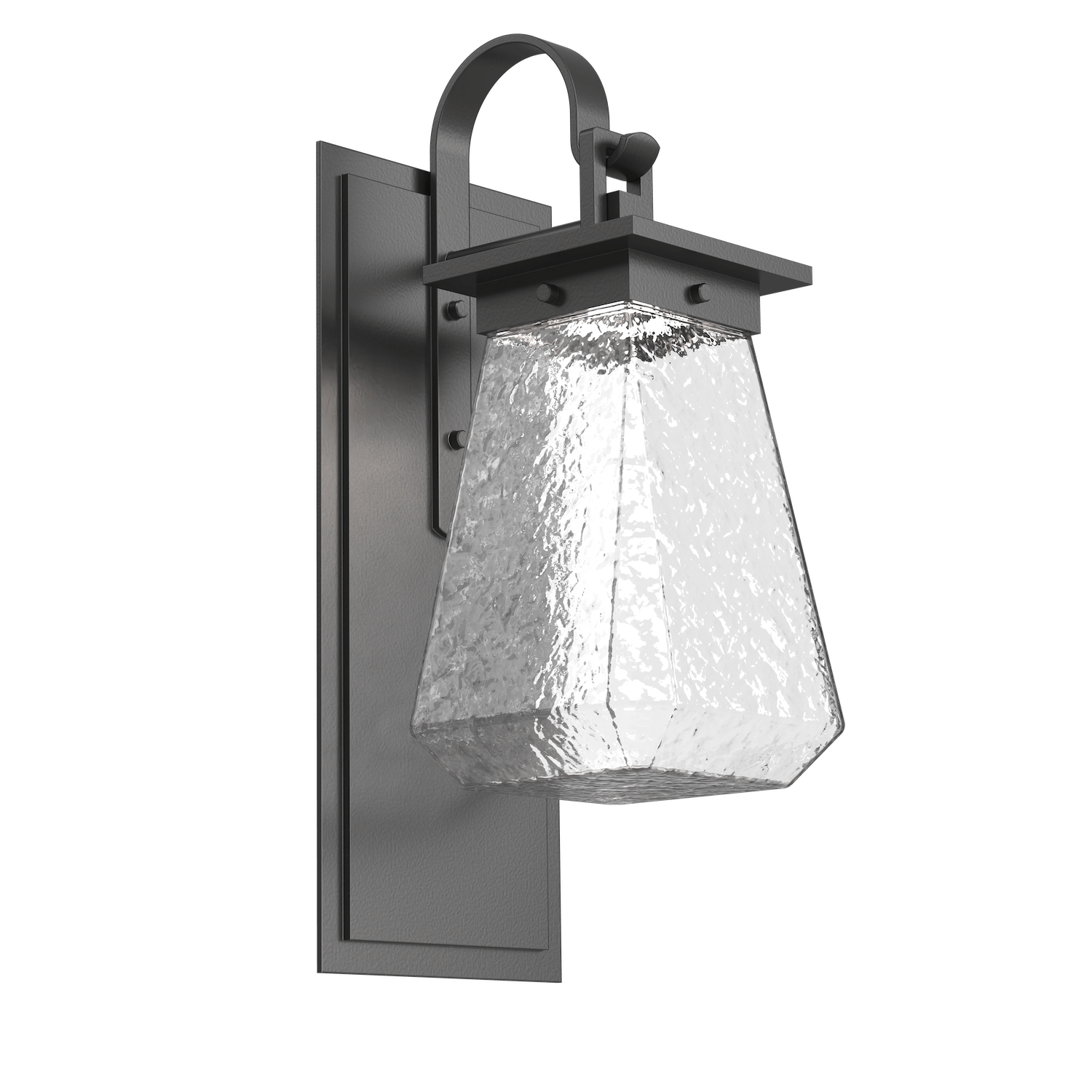 ODB0043-AC-AG-C-Hammerton-Studio-Beacon-18-inch-outdoor-sconce-with-shepherds-hook-with-argento-grey-finish-and-clear-blown-glass-shades-and-LED-lamping