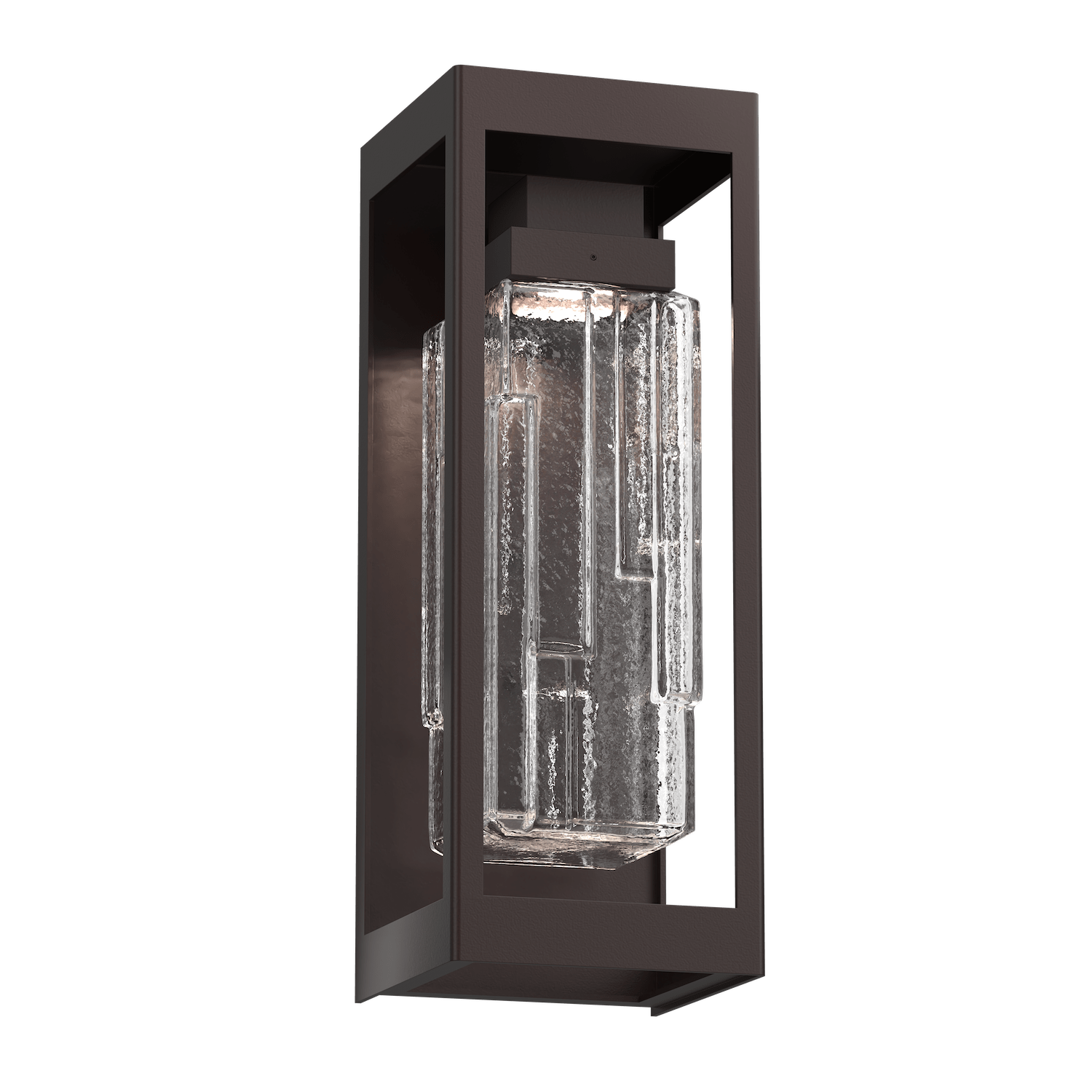 ODB0051-18-SB-LC-Hammerton-Studio-Maison-18-inch-outdoor-sconce-with-statuary-bronze-finish-and-clear-ledgestone-blown-glass-shade-and-LED-lamping