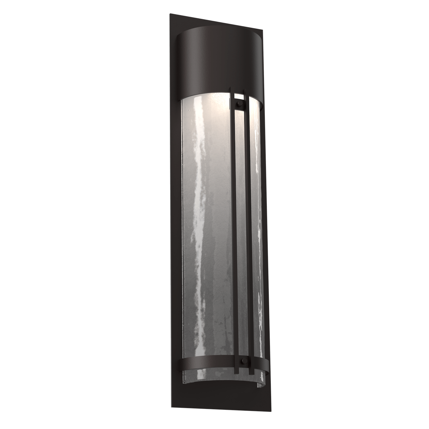 ODB0054-26-SB-FG-Hammerton-Studio-26-inch-outdoor-sconce-with-half-round-frosted-granite-glass-cover-with-statuary-bronze-finish-and-LED-lamping
