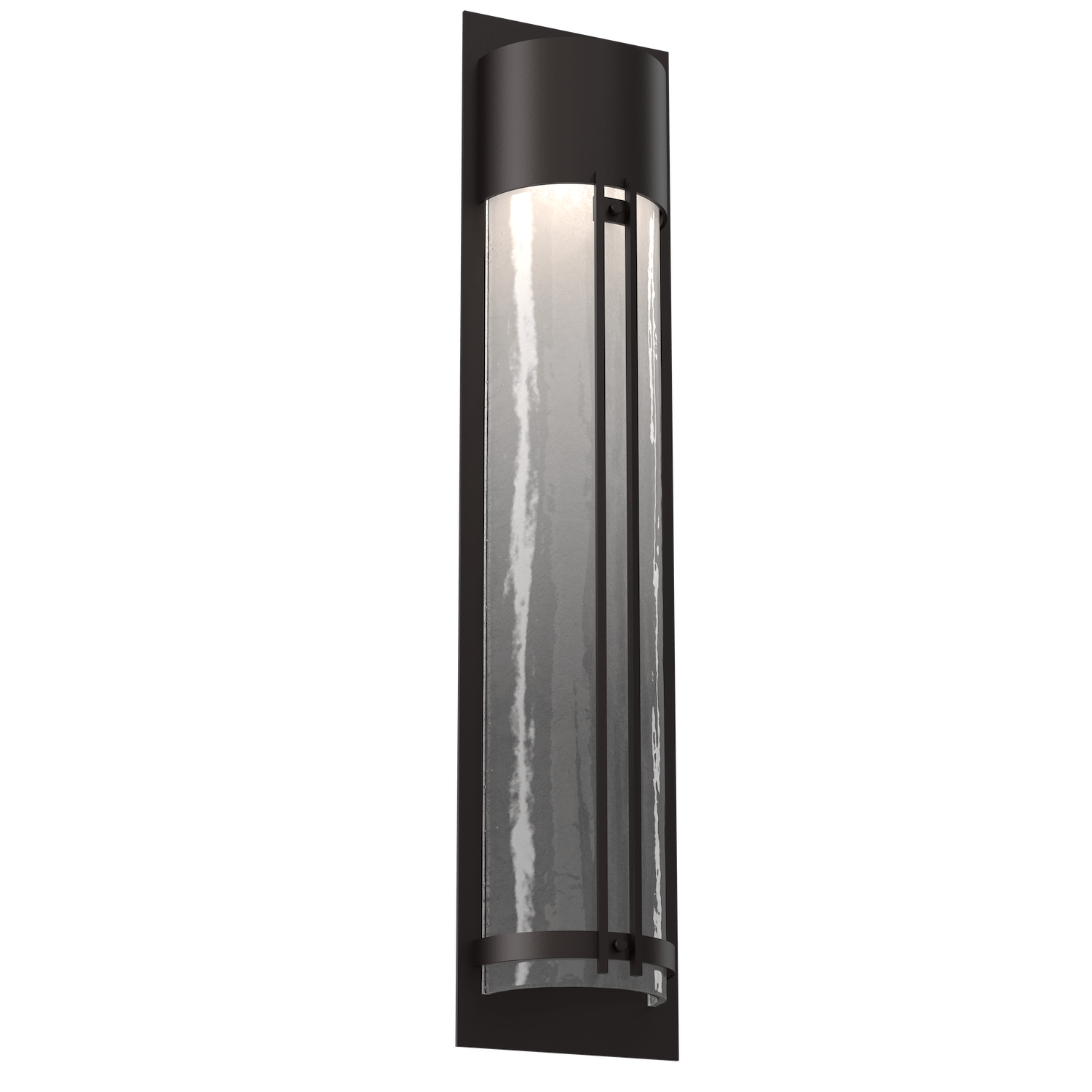 ODB0054-31-SB-FG-Hammerton-Studio-31-inch-outdoor-sconce-with-half-round-frosted-granite-glass-cover-with-statuary-bronze-finish-and-LED-lamping