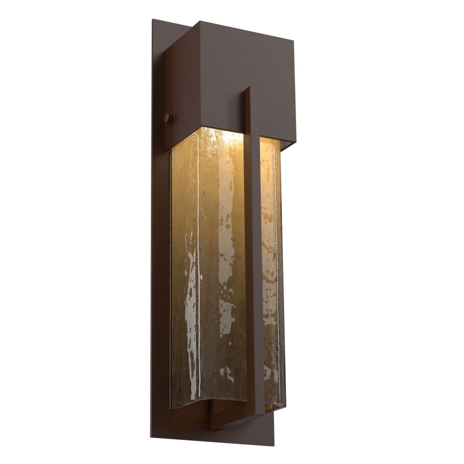 ODB0055-16-SB-BG-Hammerton-Studio-16-inch-outdoor-sconce-with-square-bronze-granite-glass-cover-with-statuary-bronze-finish-and-LED-lamping