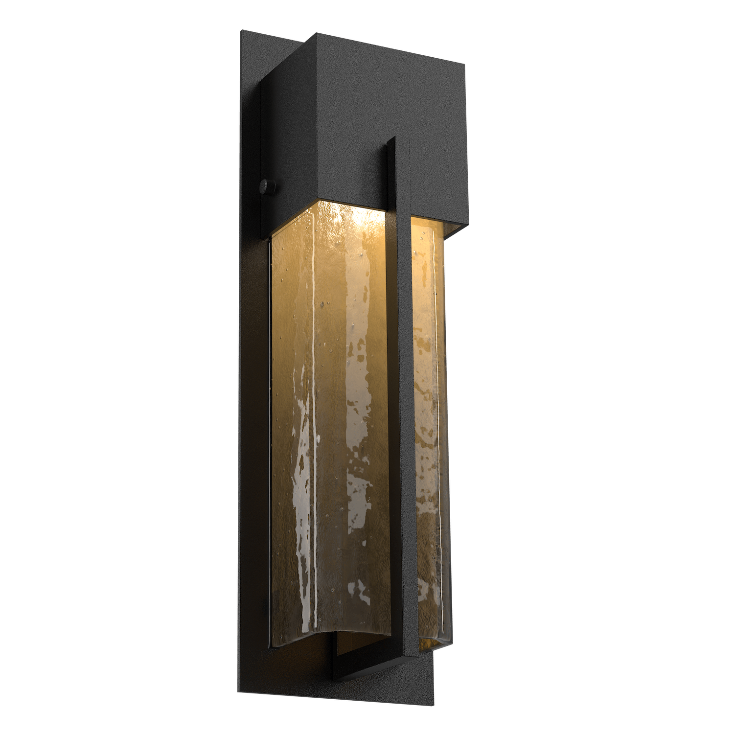 ODB0055-16-TB-BG-Hammerton-Studio-16-inch-outdoor-sconce-with-square-bronze-granite-glass-cover-with-textured-black-finish-and-LED-lamping