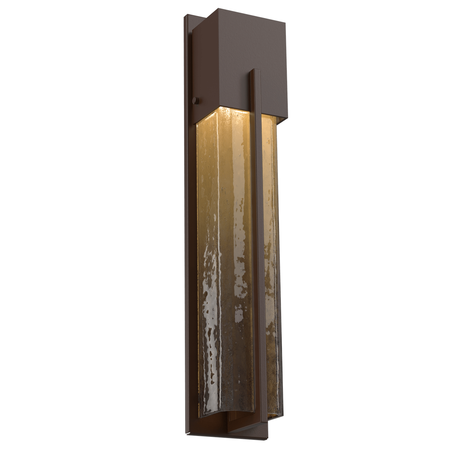 ODB0055-23-SB-BG-Hammerton-Studio-23-inch-outdoor-sconce-with-square-bronze-granite-glass-cover-with-statuary-bronze-finish-and-LED-lamping