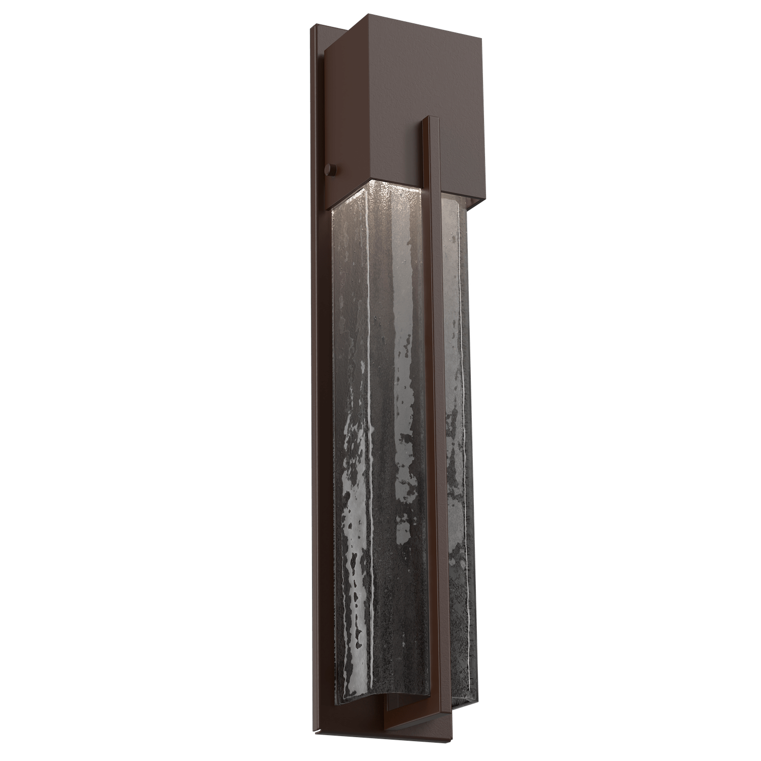 ODB0055-23-SB-SG-Hammerton-Studio-23-inch-outdoor-sconce-with-square-smoke-granite-glass-cover-with-statuary-bronze-finish-and-LED-lamping