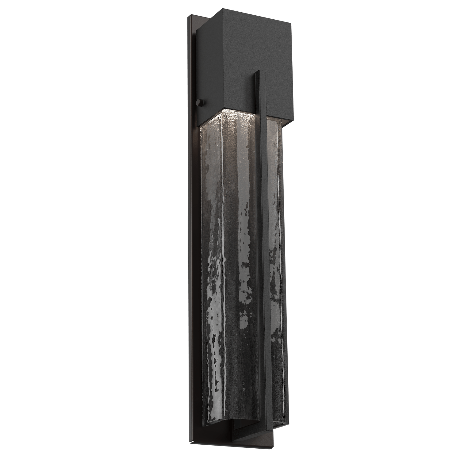 ODB0055-23-TB-SG-Hammerton-Studio-23-inch-outdoor-sconce-with-square-smoke-granite-glass-cover-with-textured-black-finish-and-LED-lamping