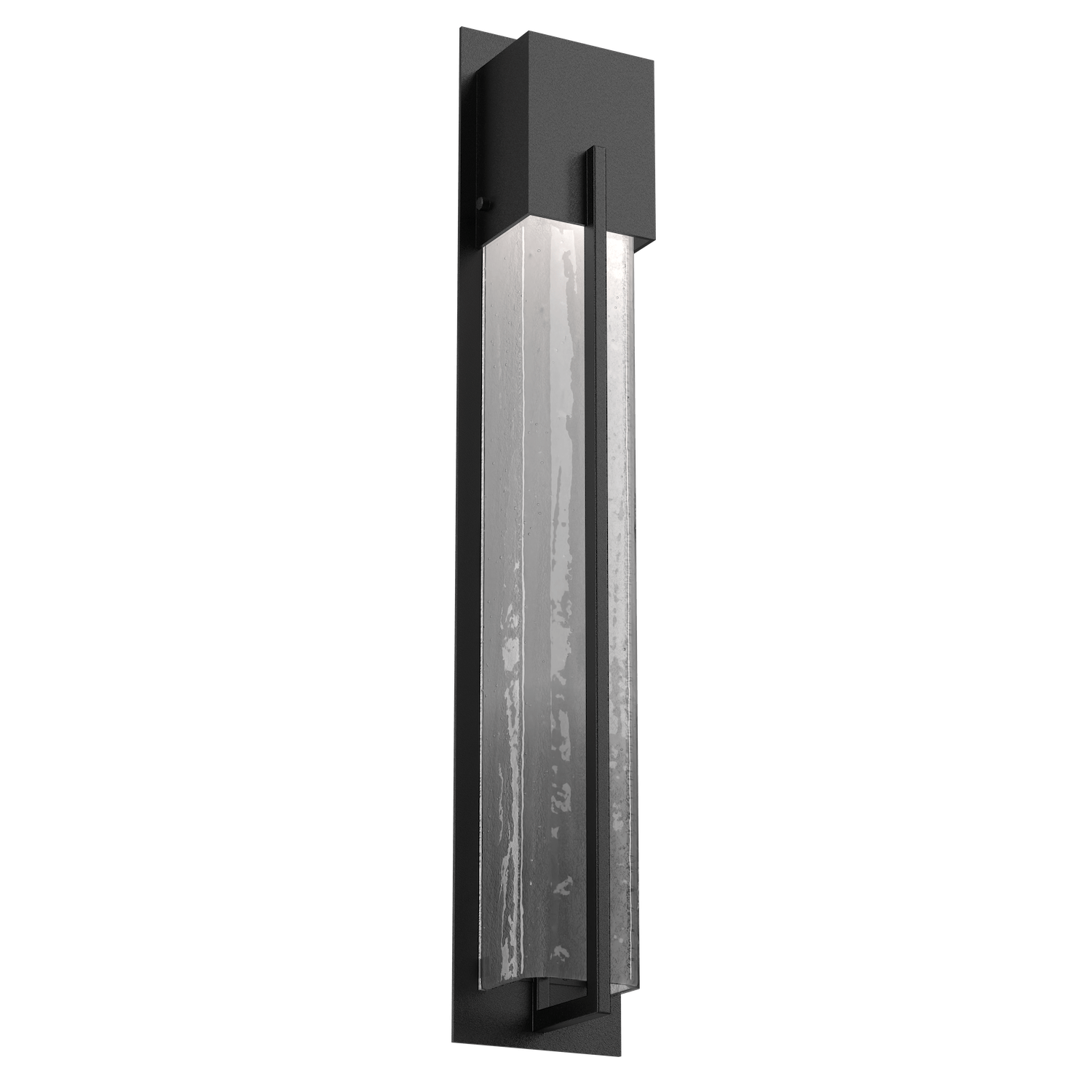 ODB0055-29-TB-FG-Hammerton-Studio-29-inch-outdoor-sconce-with-square-frosted-granite-glass-cover-with-textured-black-finish-and-LED-lamping