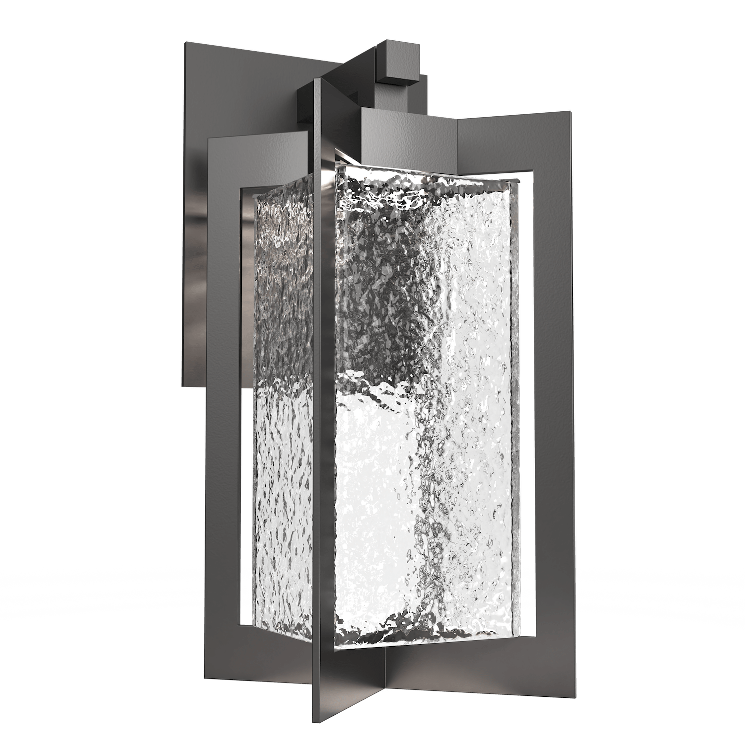 ODB0075-01-AG-HC-Hammerton-Studio-Quad-Lantern-18-inch-outdoor-sconce-with-argento-grey-finish-and-clear-hammered-blown-glass-shade-and-LED-lamping